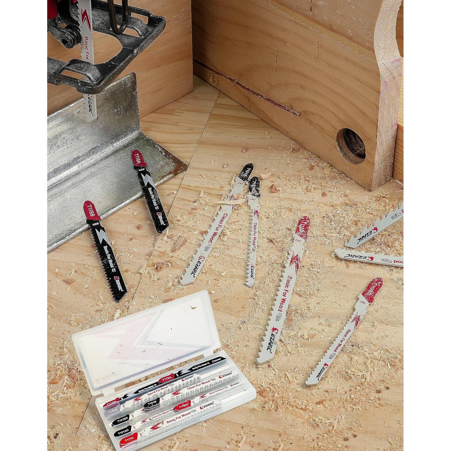 Juego de Hojas de Sierra de Calar EZARC 30 Piezas con Estuche