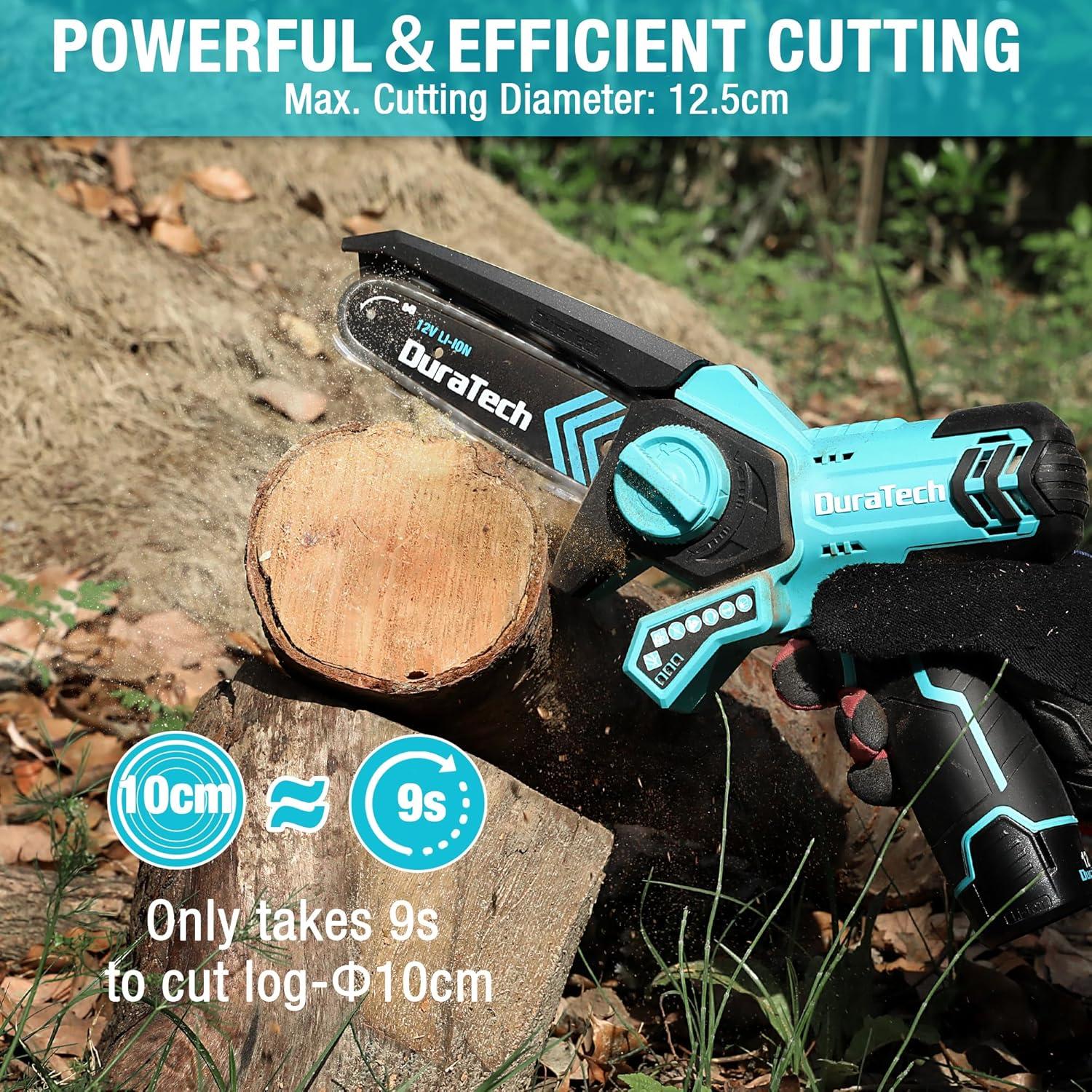 Mini Motosierra Eléctrica Inalámbrica DURATECH 6" 12V