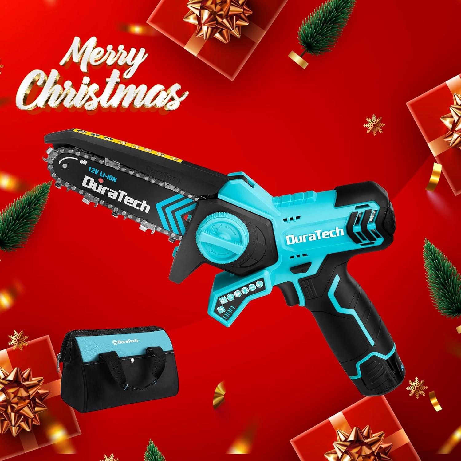 Mini Motosierra Eléctrica Inalámbrica DURATECH 6" 12V