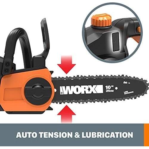 Motosierra Inalámbrica Worx WG322 20V 25.4 cm Auto-Tensión