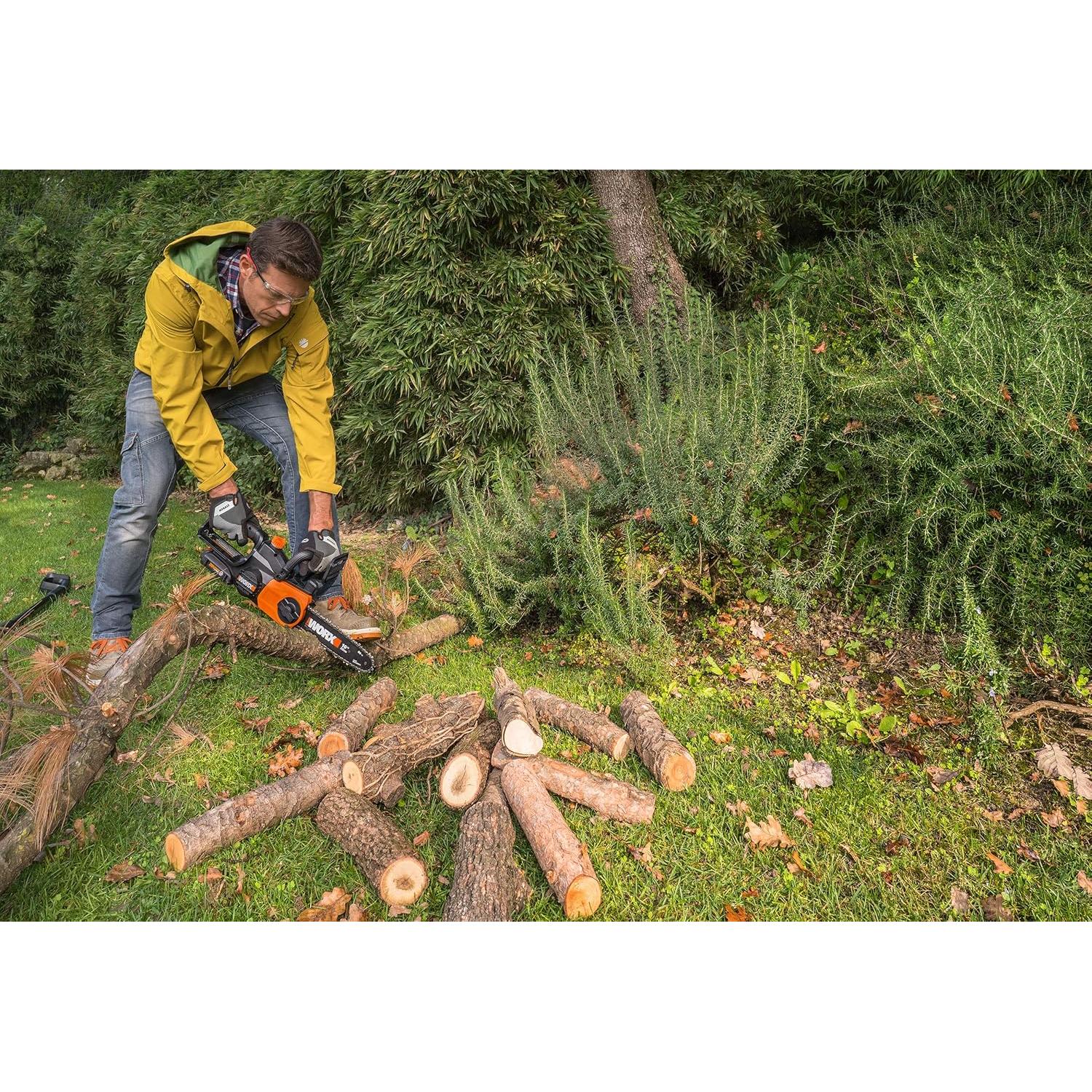 Motosierra Inalámbrica Worx WG322 20V 25.4 cm Auto-Tensión