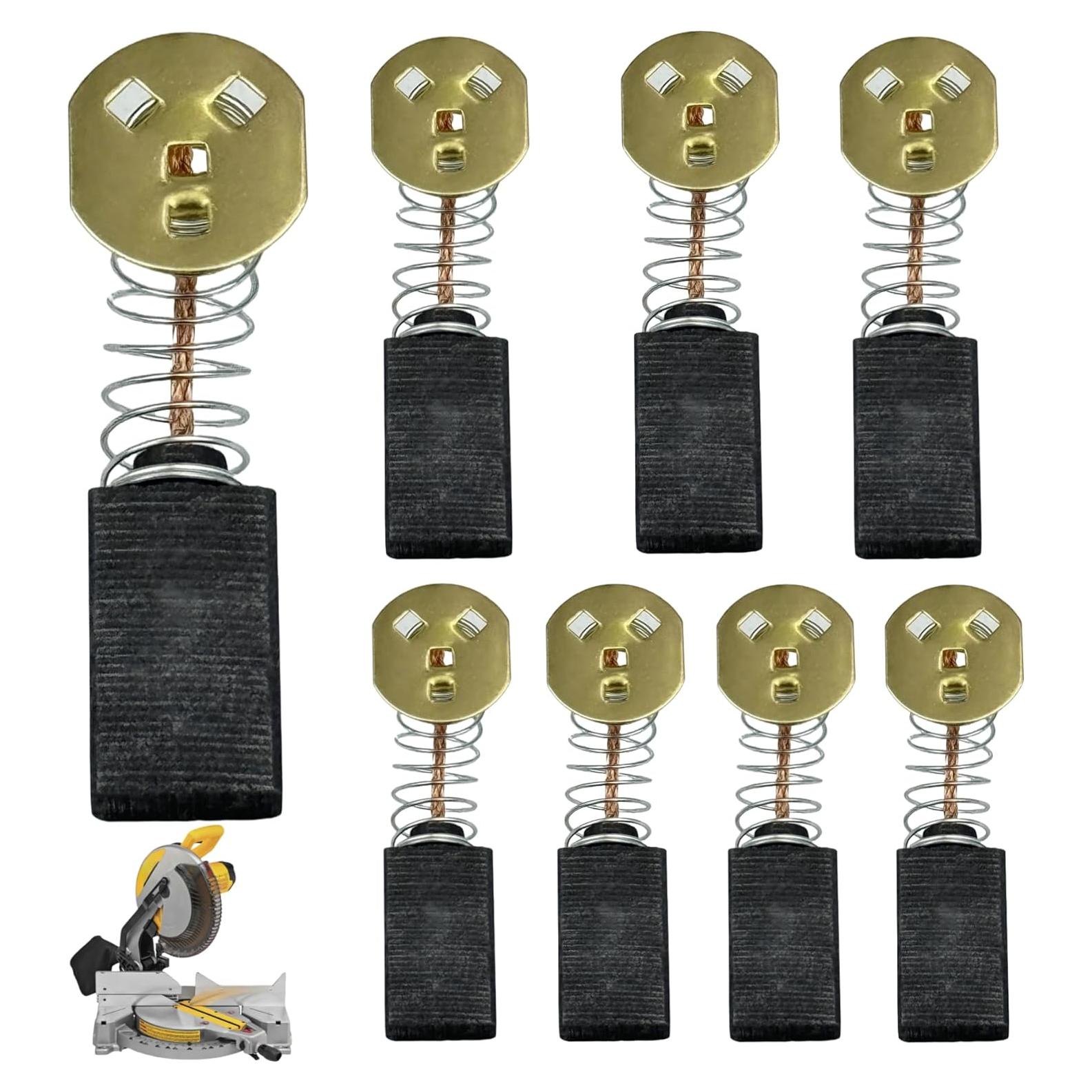 8 Cepillos de Carbono HHLZDHH para Black & Decker 145323