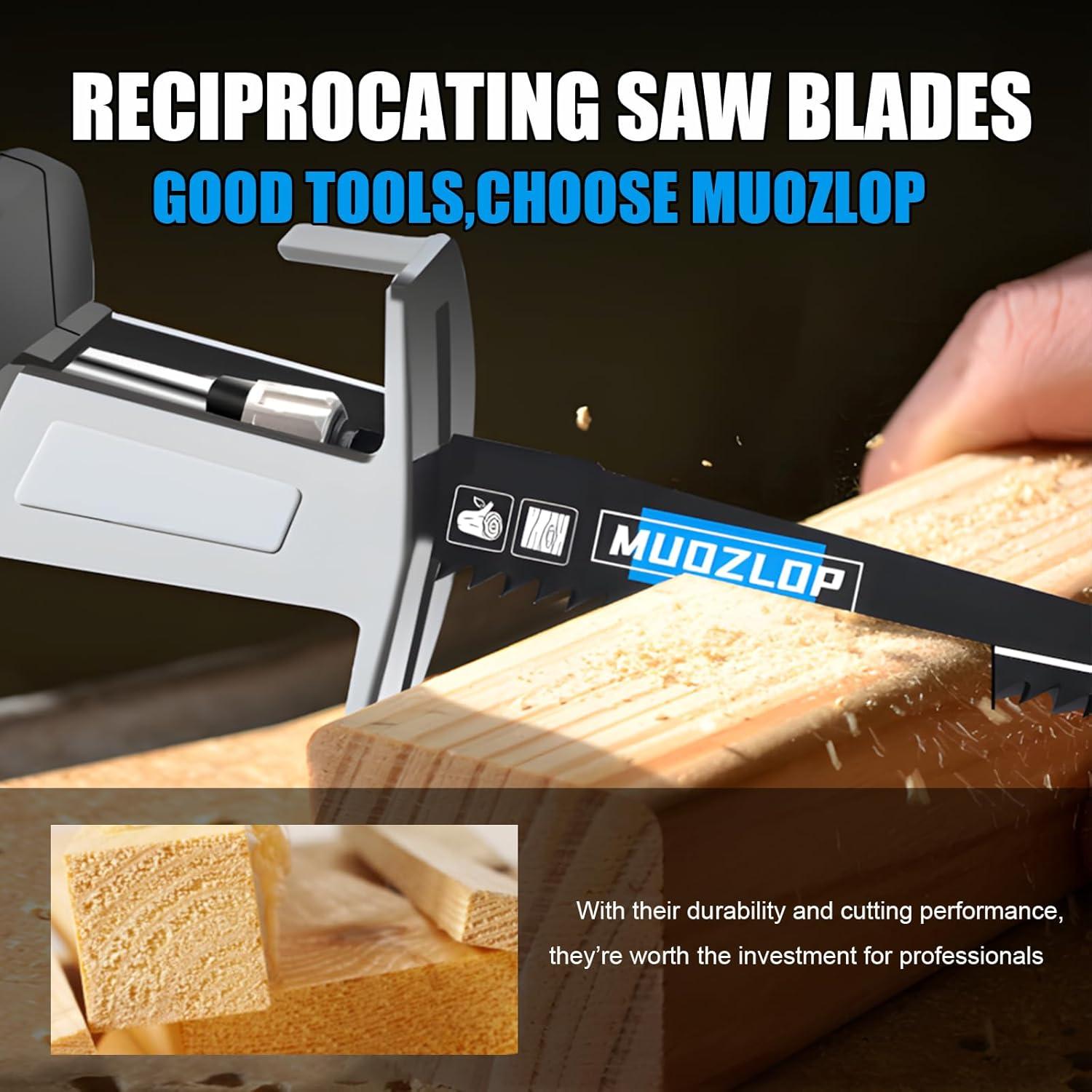 Paquete de 10 Hojas de Sierra Recíproca MUOZLOP 300mm 5 TPI