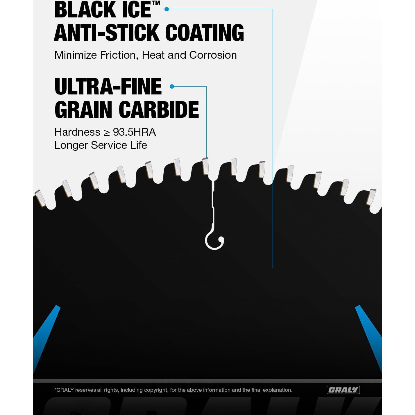 Sierra Circular CRALY 10" 100 Dientes Corte Aluminio Carburo