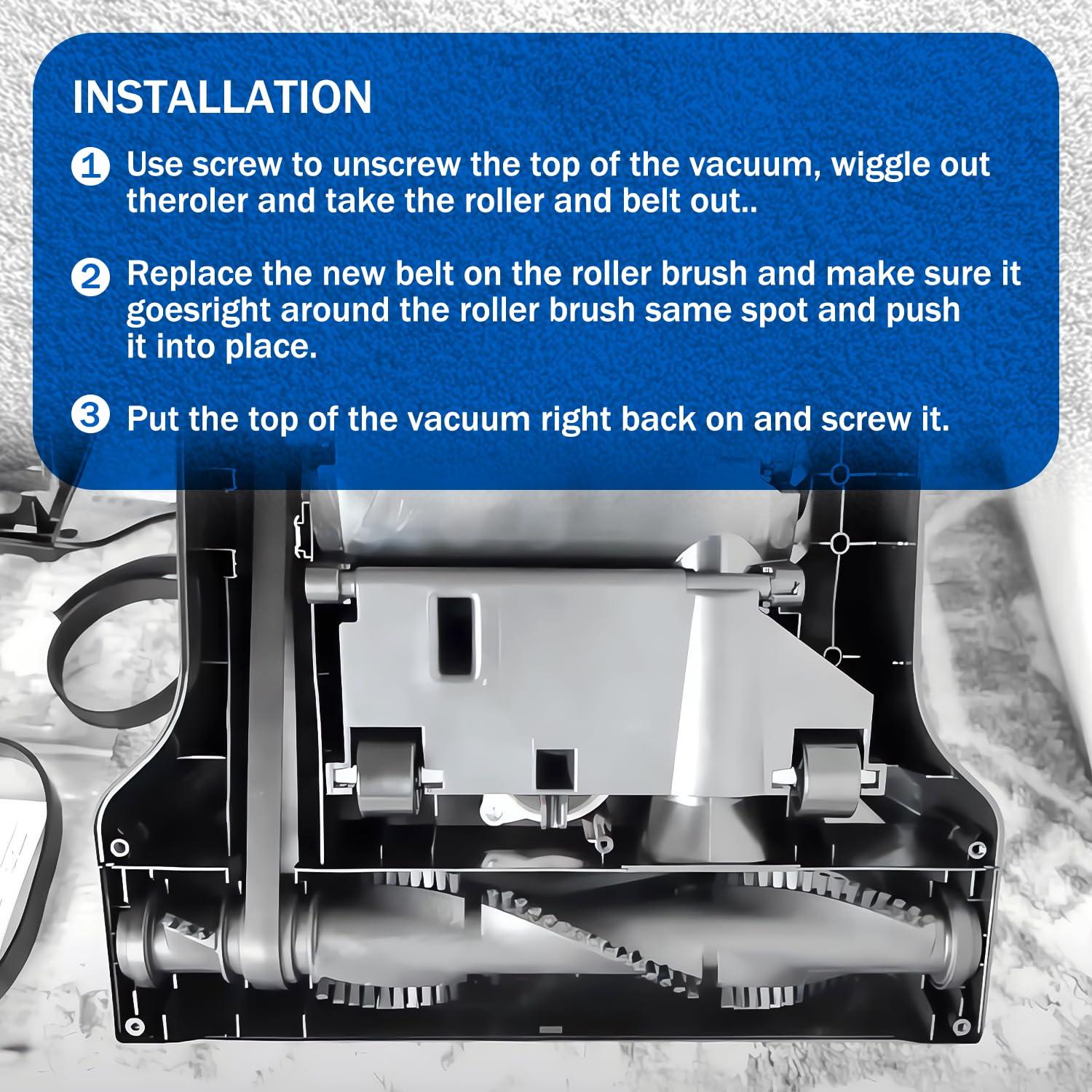 Paquete de 2 Correas de Repuesto HASME para Aspiradora Black+Decker Airswivel