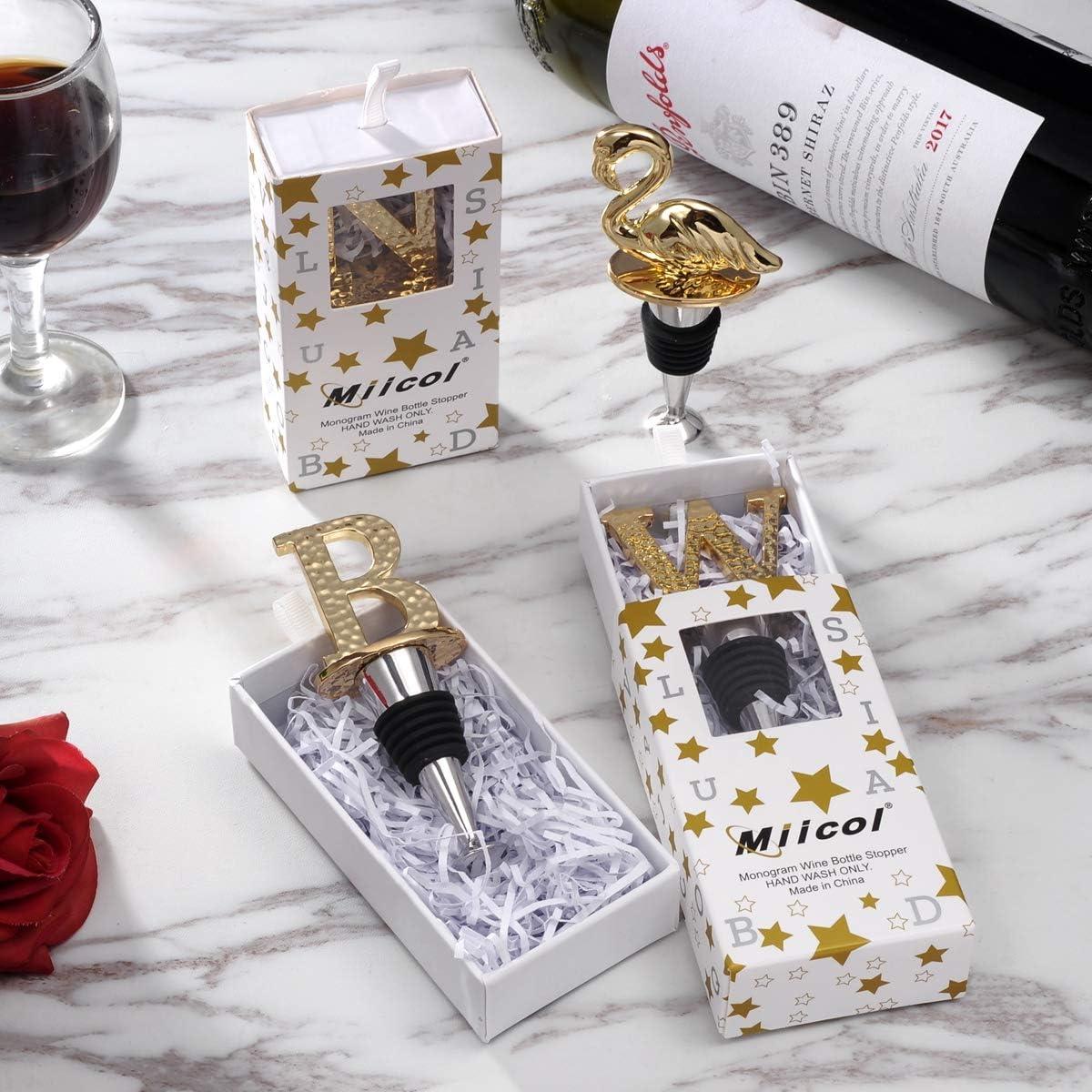 Tapón de Champán Miicol Letra B Dorada - Accesorio de Vino
