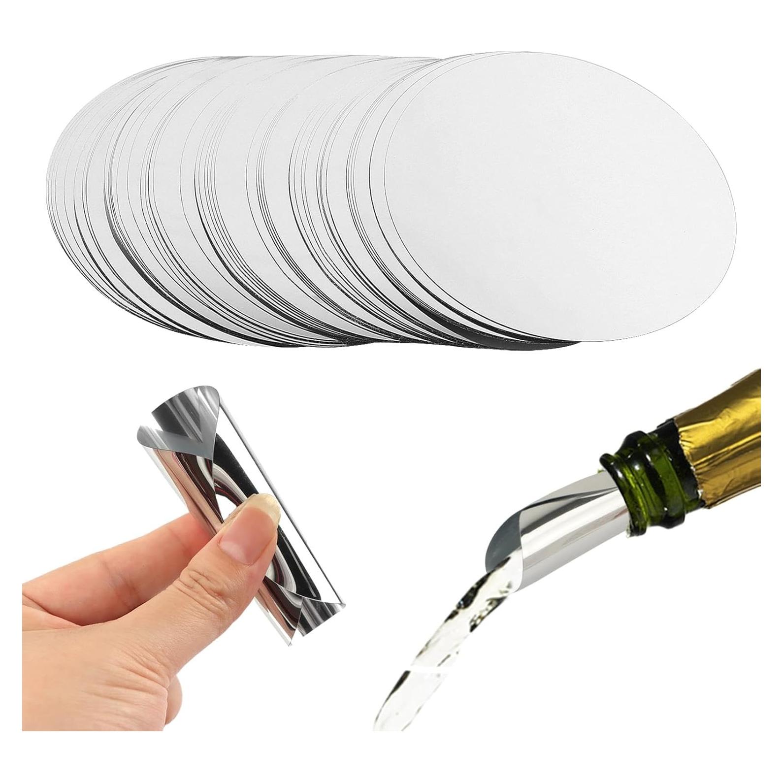 Discos Vertedores de Vino Plateados SYCOOVEN 75mm - 50pcs