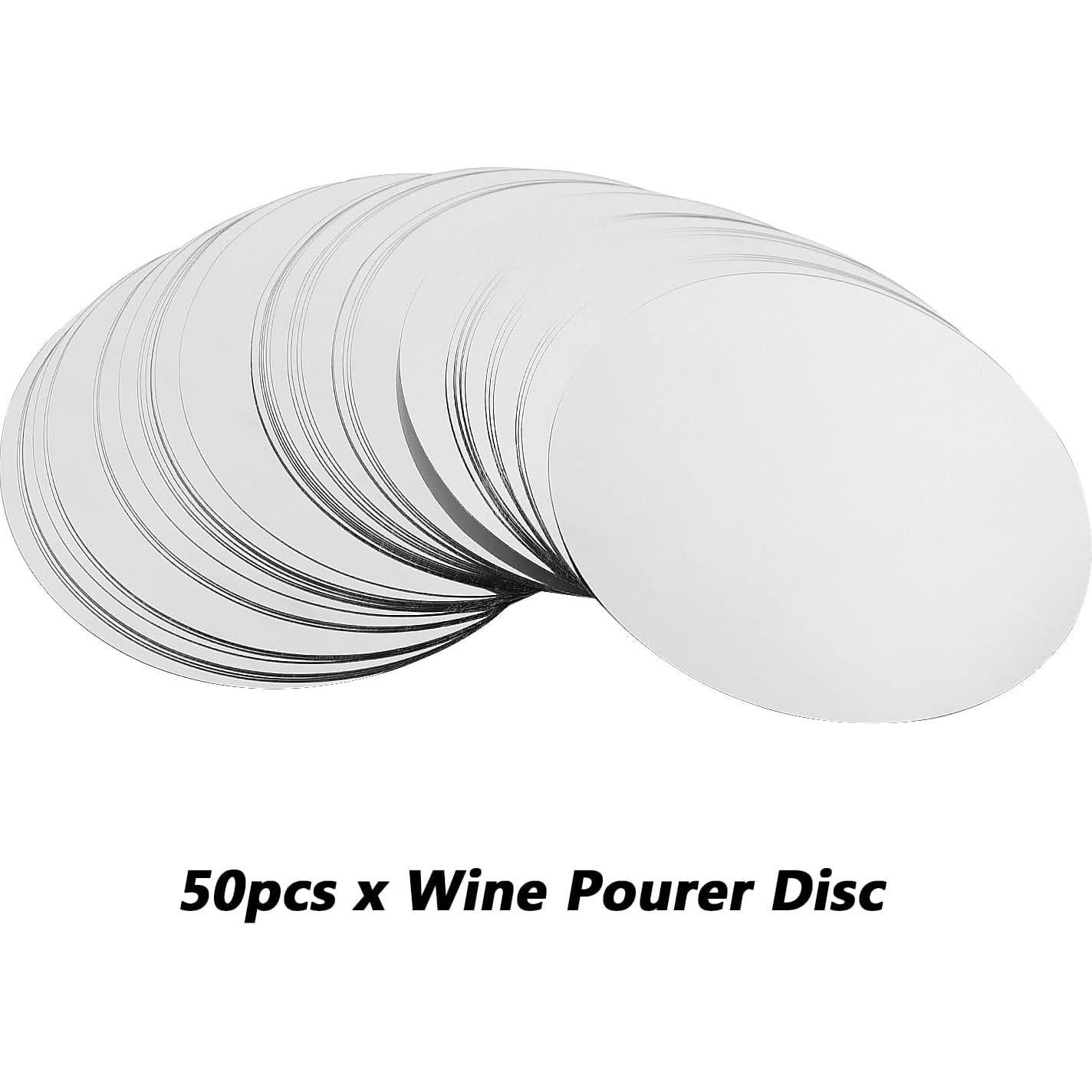 Discos Vertedores de Vino Plateados SYCOOVEN 75mm - 50pcs