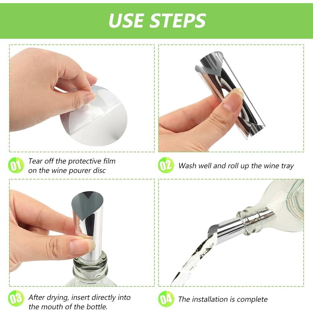 Discos Vertedores de Vino Plateados SYCOOVEN 75mm - 50pcs