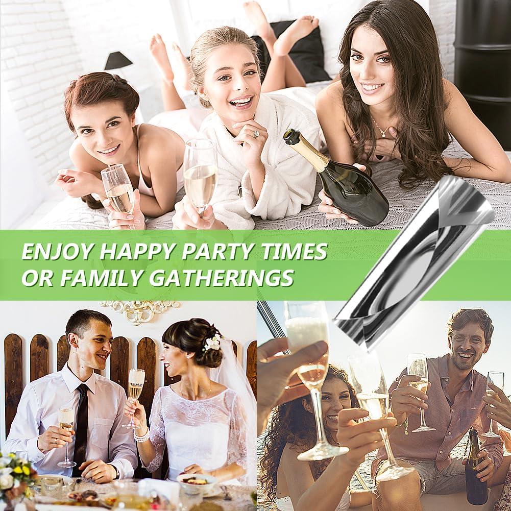 Discos Vertedores de Vino Plateados SYCOOVEN 75mm - 50pcs