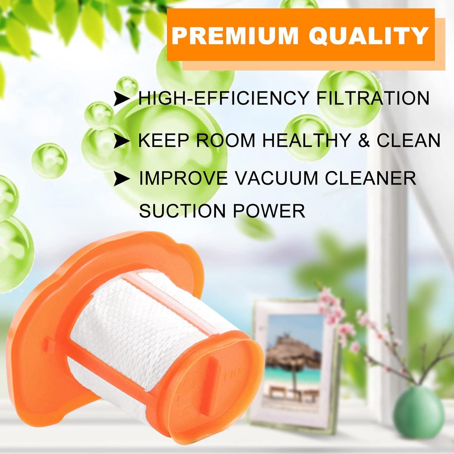 HHVKF10 Filter Replacement Compatible with Black and Decker Hand Vacuum HHVK HHVK320J HHVK320J10 HHVK320JZ01 HHVK515J HHVK515JP HHVK515JP07 HHVK515J00FF, Washable HHVKF10 Hand Vacuum Filter LUXRILIX