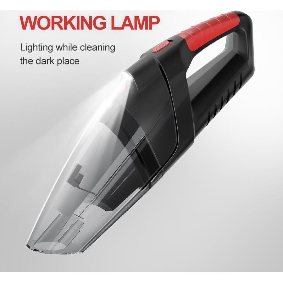 Aspiradora de Mano Tradetop X08 Inalámbrica 6.5KPA HEPA Negra