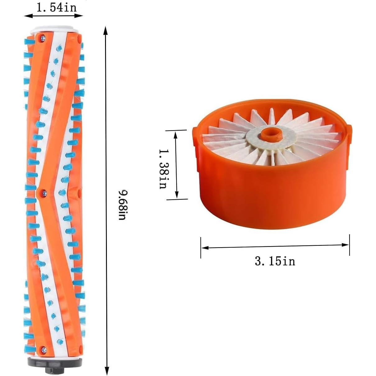 Repuestos para Aspiradora Black & Decker BSV2020G - 1 Rodillo + 2 Filtros HEPA