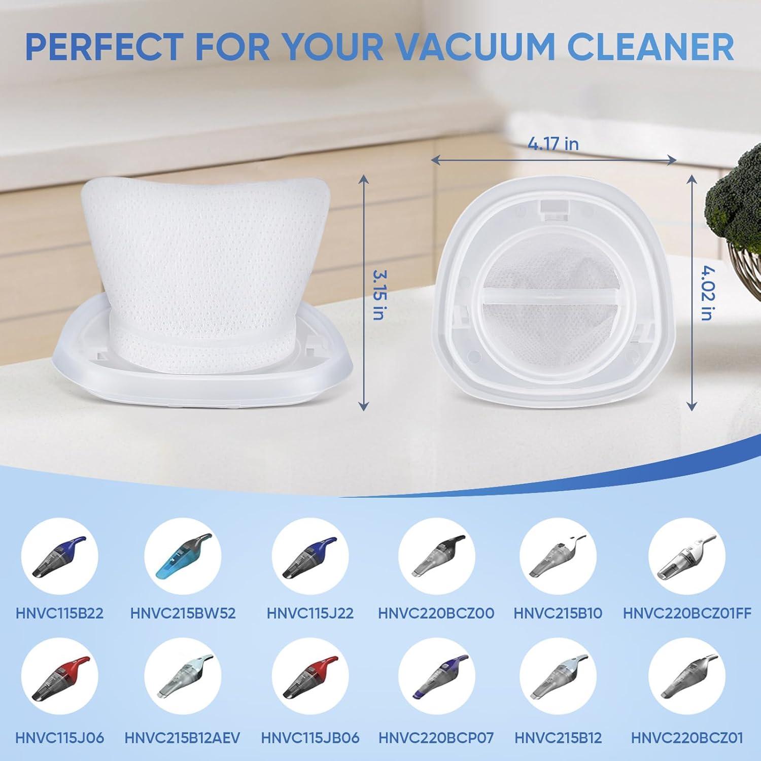 Paquete de 4 filtros lavables HNVCF10 para aspiradora Black & Decker