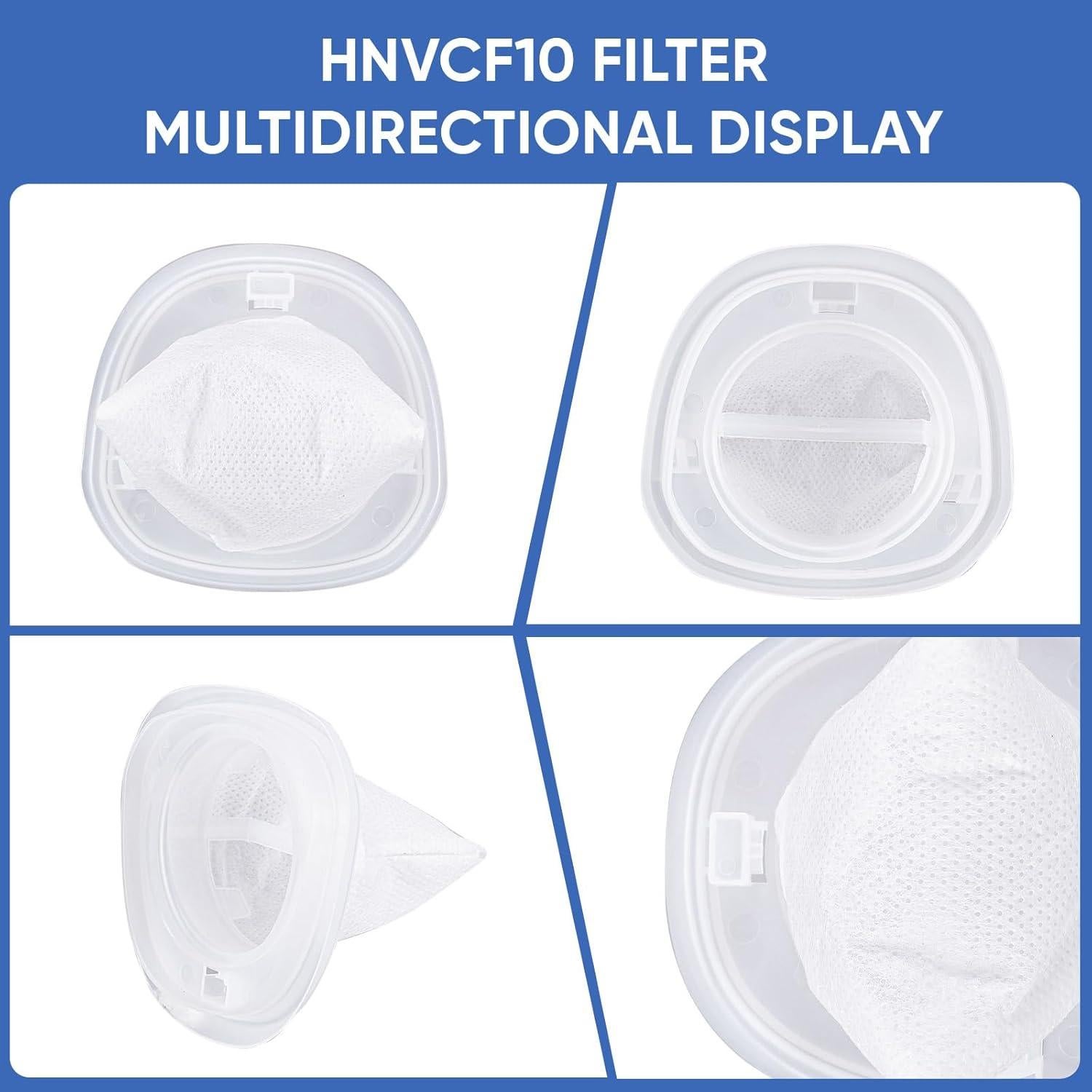 Paquete de 4 filtros lavables HNVCF10 para aspiradora Black & Decker
