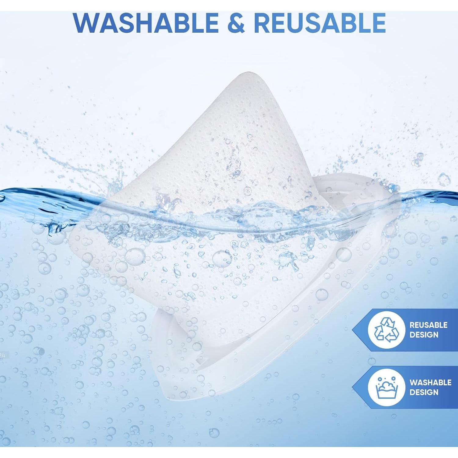 Paquete de 4 filtros lavables HNVCF10 para aspiradora Black & Decker