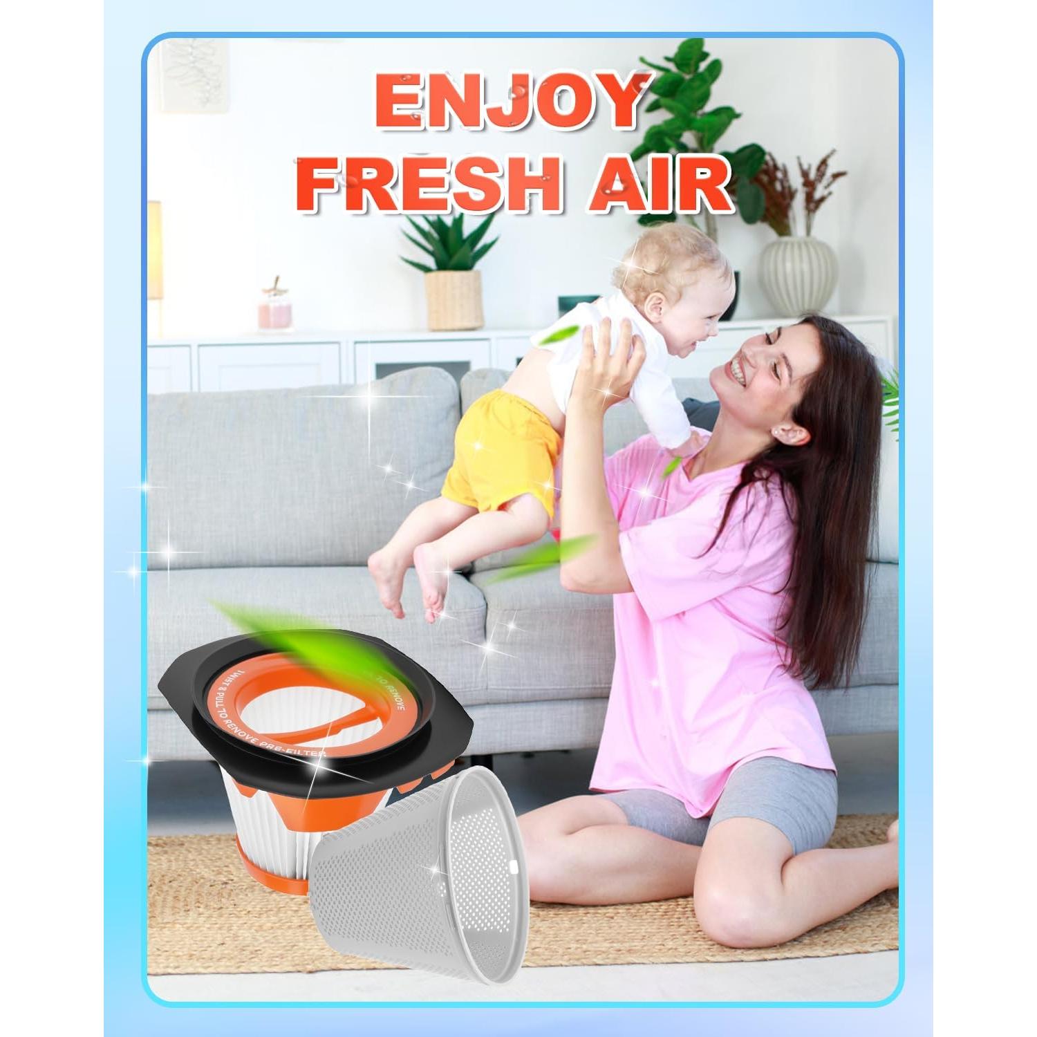 Filtro de Reemplazo DR DAPPER para Aspiradora BLACK+DECKER 20V