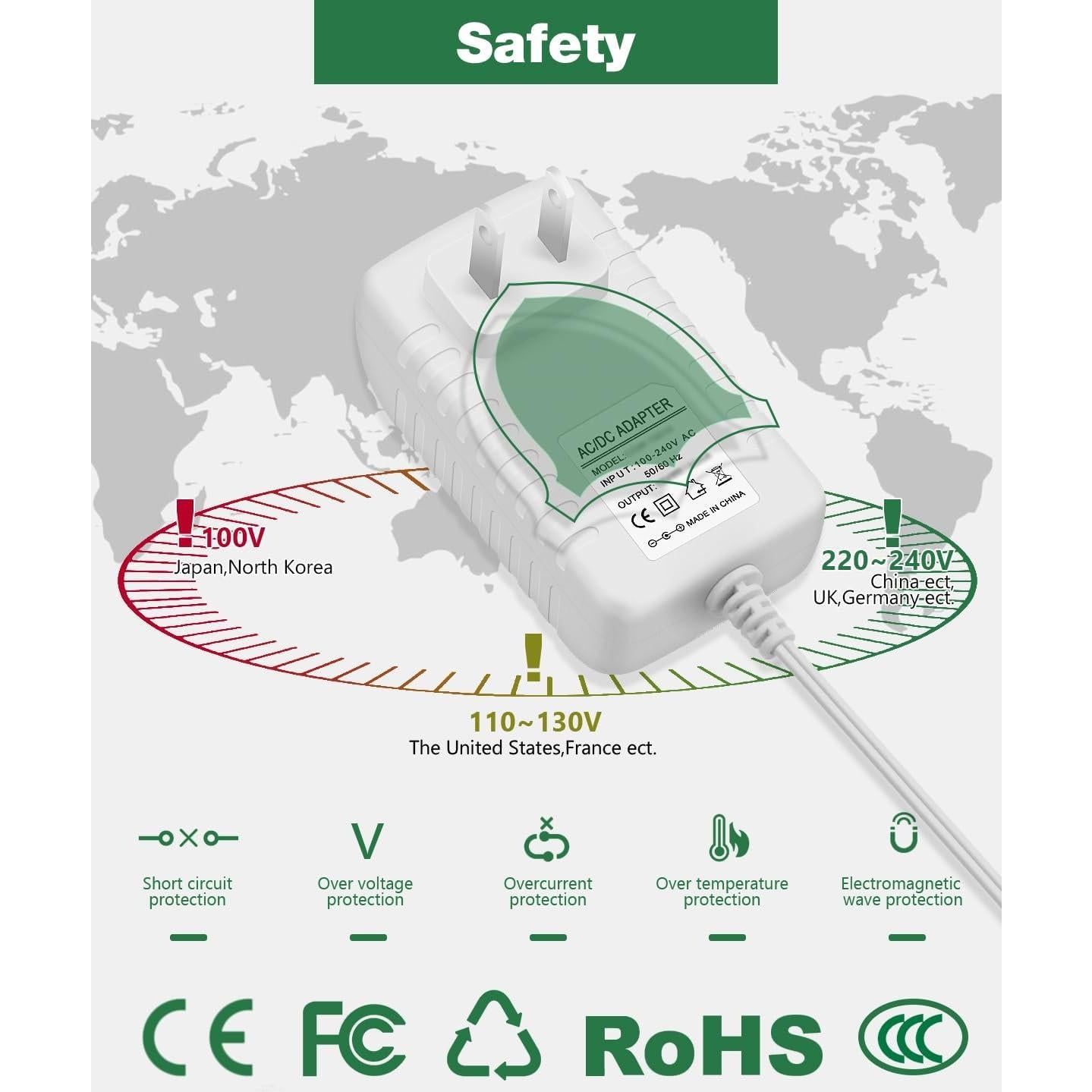 Cargador de Reemplazo 15V Black & Decker 90627870 6FT