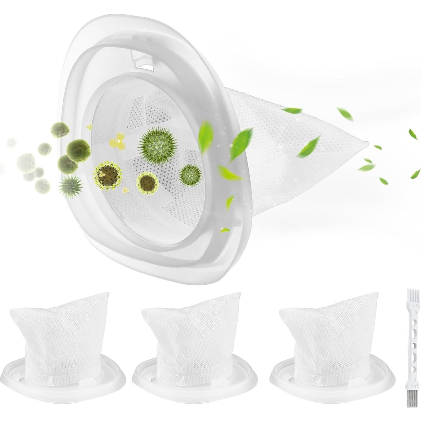 Paquete de 4 Filtros Lavables Black+Decker HNVC con Cepillo