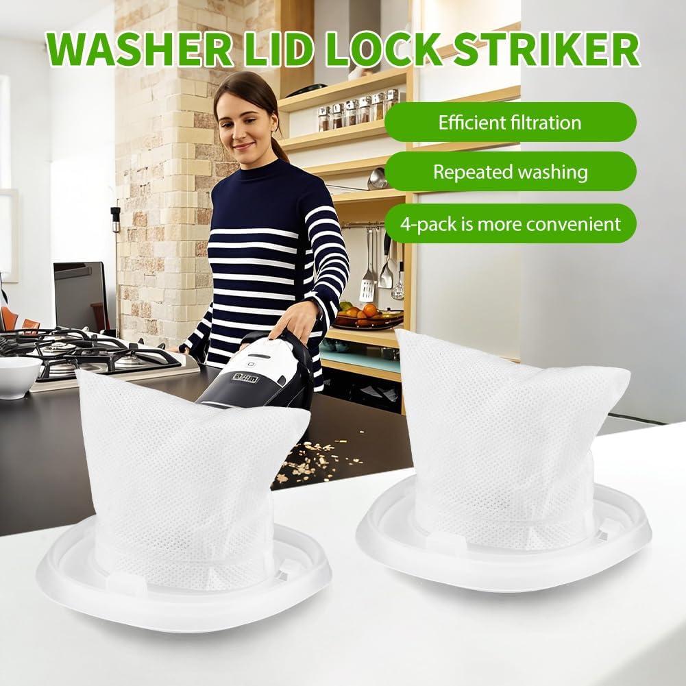 Paquete de 4 Filtros Lavables Black+Decker HNVC con Cepillo