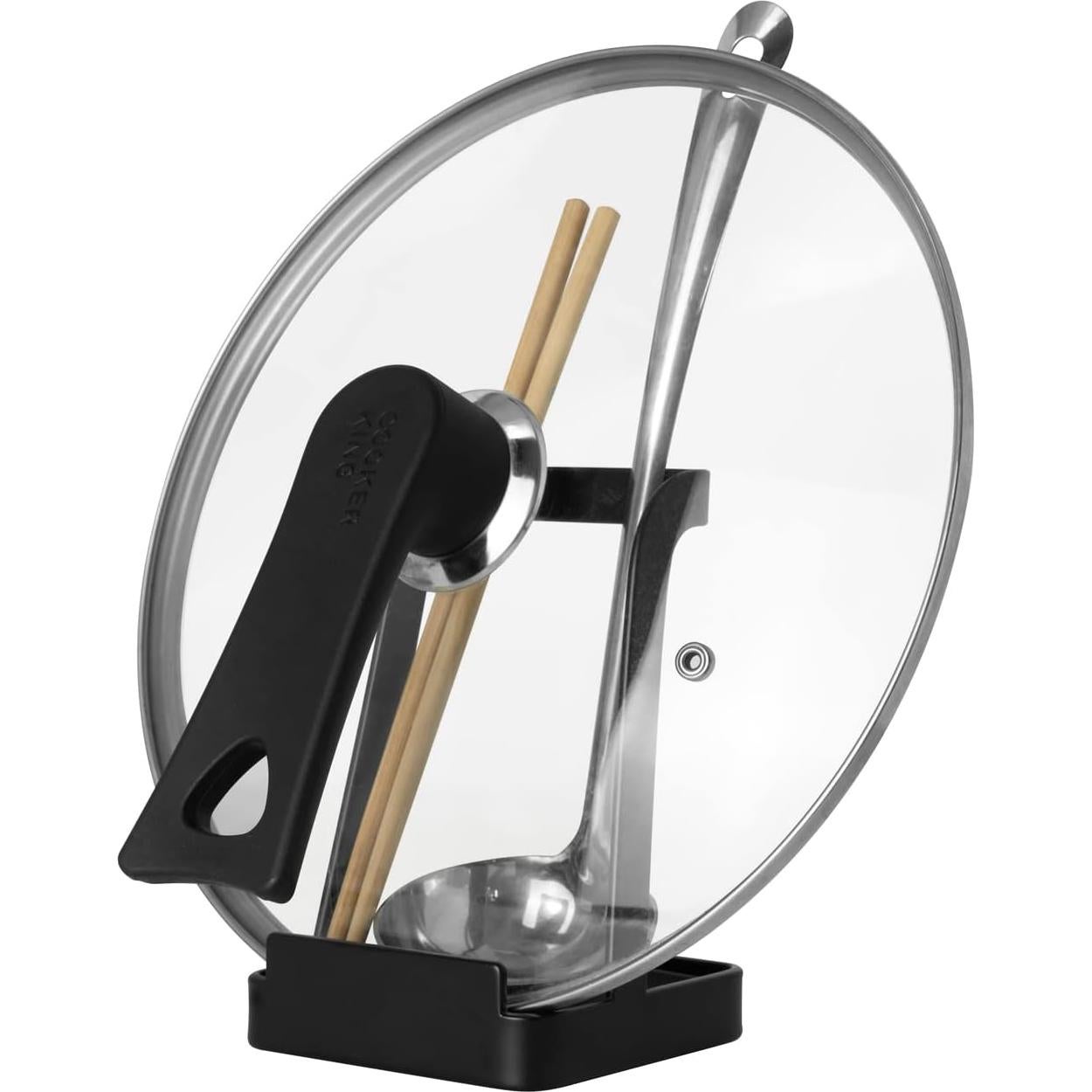 Soporte para Utensilios de Cocina Mukkuri Negro 10.2x10.2x15.2cm