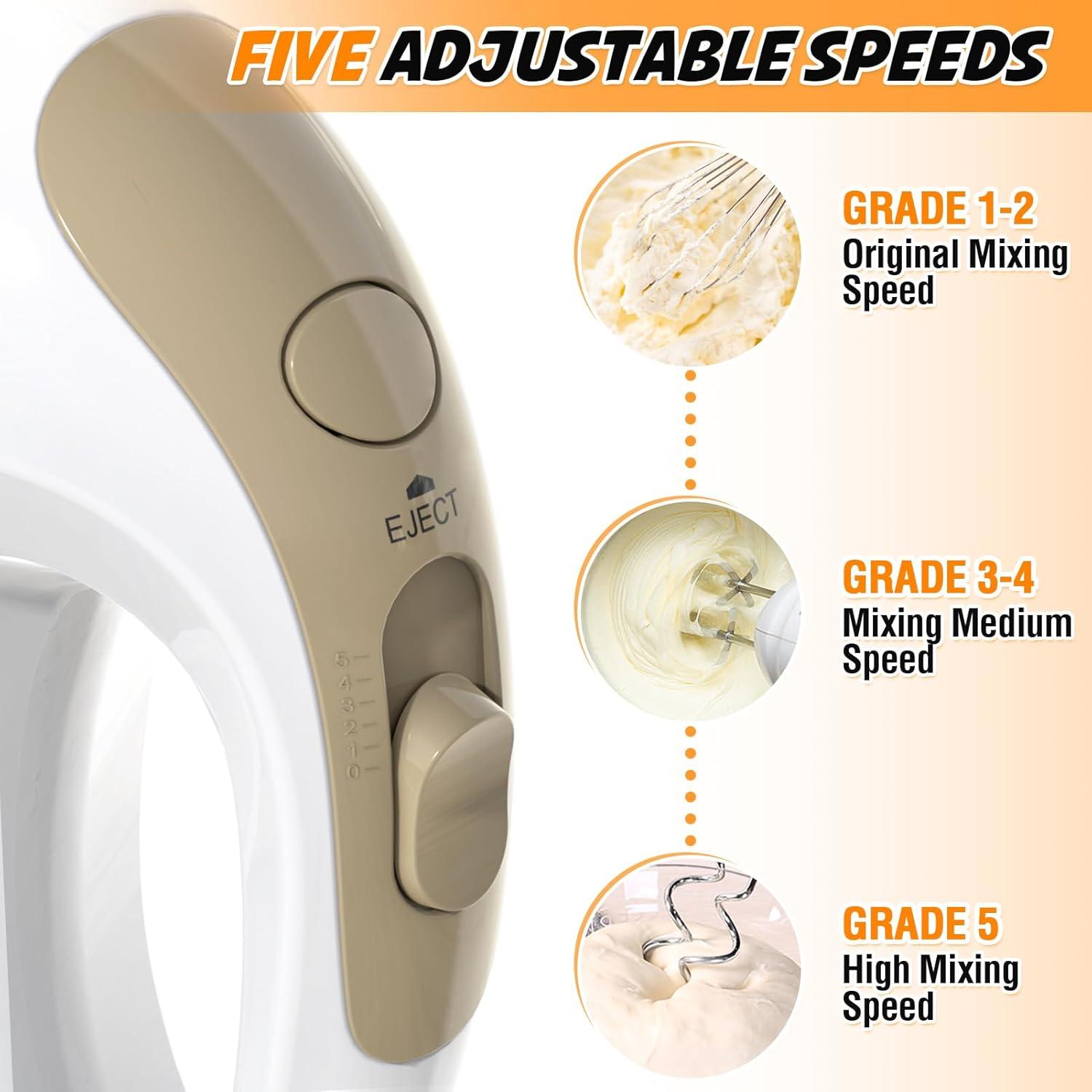 Mezclador de Mano Eléctrico Showvigor 120W 5 Velocidades Marrón