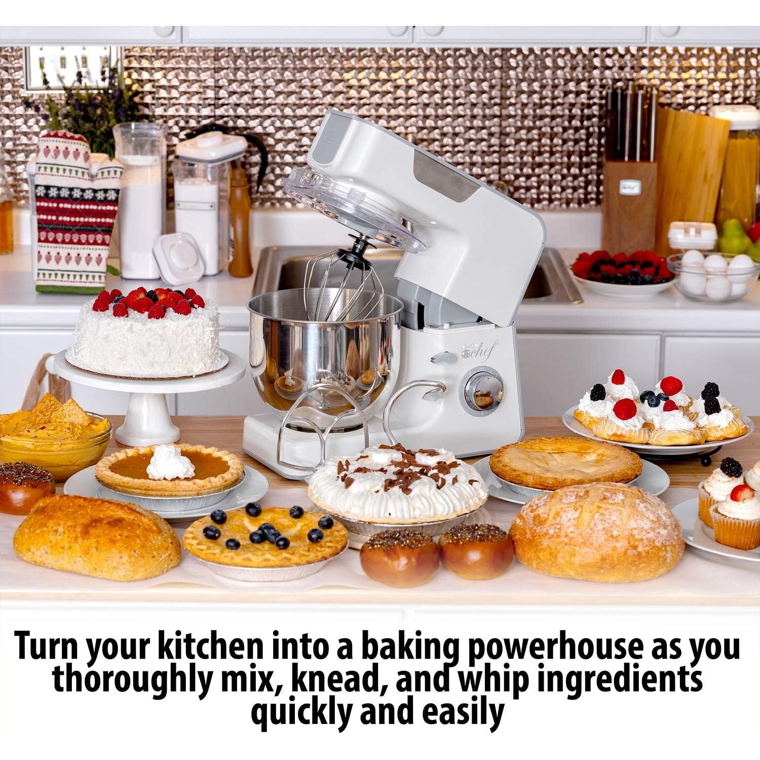 Mezclador de Pie Deco Chef 5.5L 550W 8 Velocidades con Accesorios
