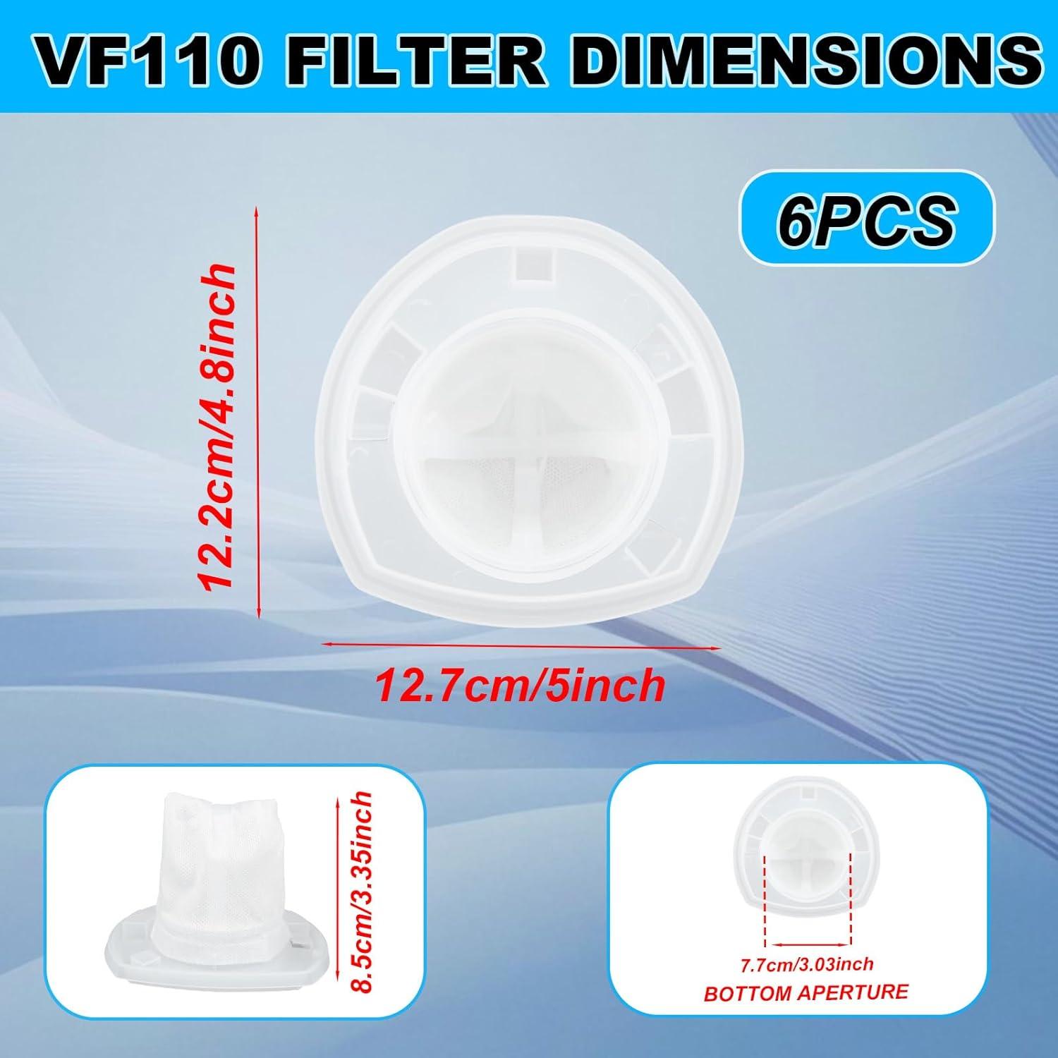 6 Filtros de Reemplazo para Aspiradora Black and Decker