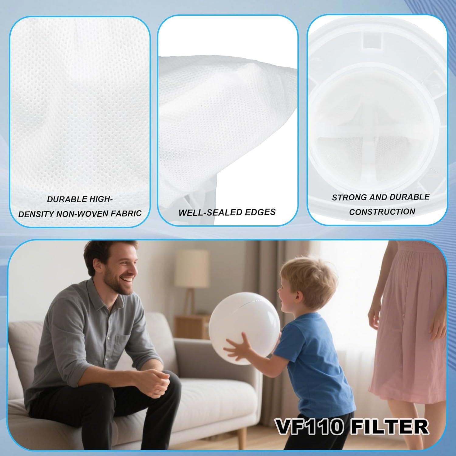 6 Filtros de Reemplazo para Aspiradora Black and Decker