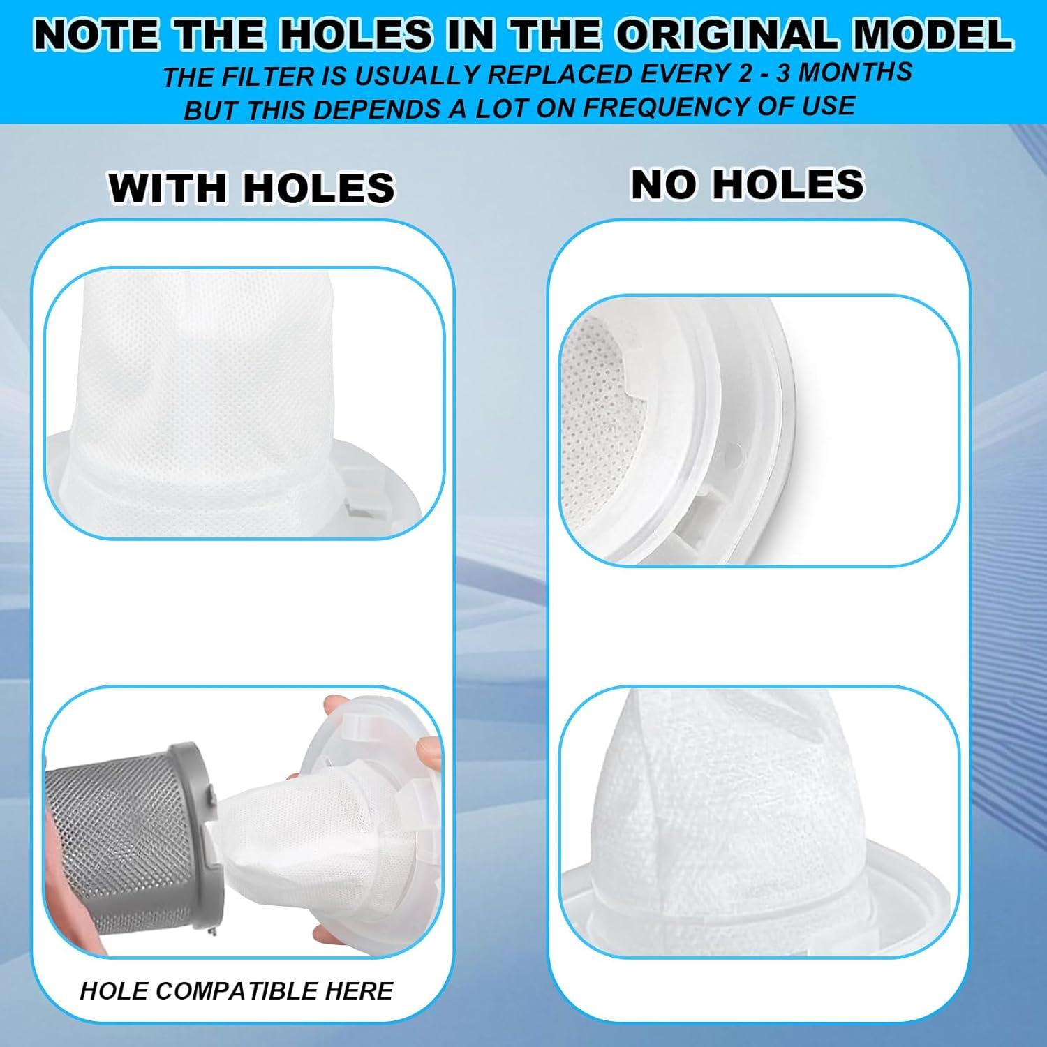 6 Filtros de Reemplazo para Aspiradora Black and Decker