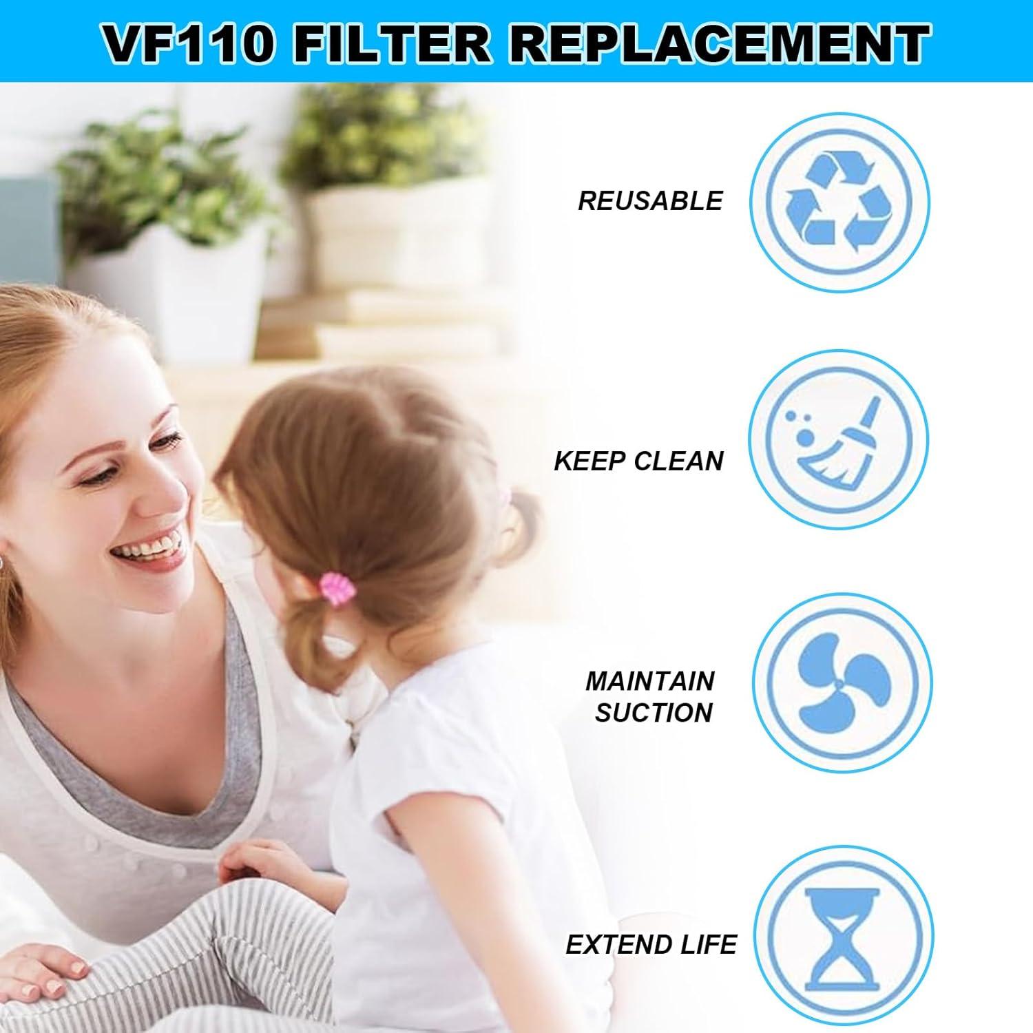 6 Filtros de Reemplazo para Aspiradora Black and Decker