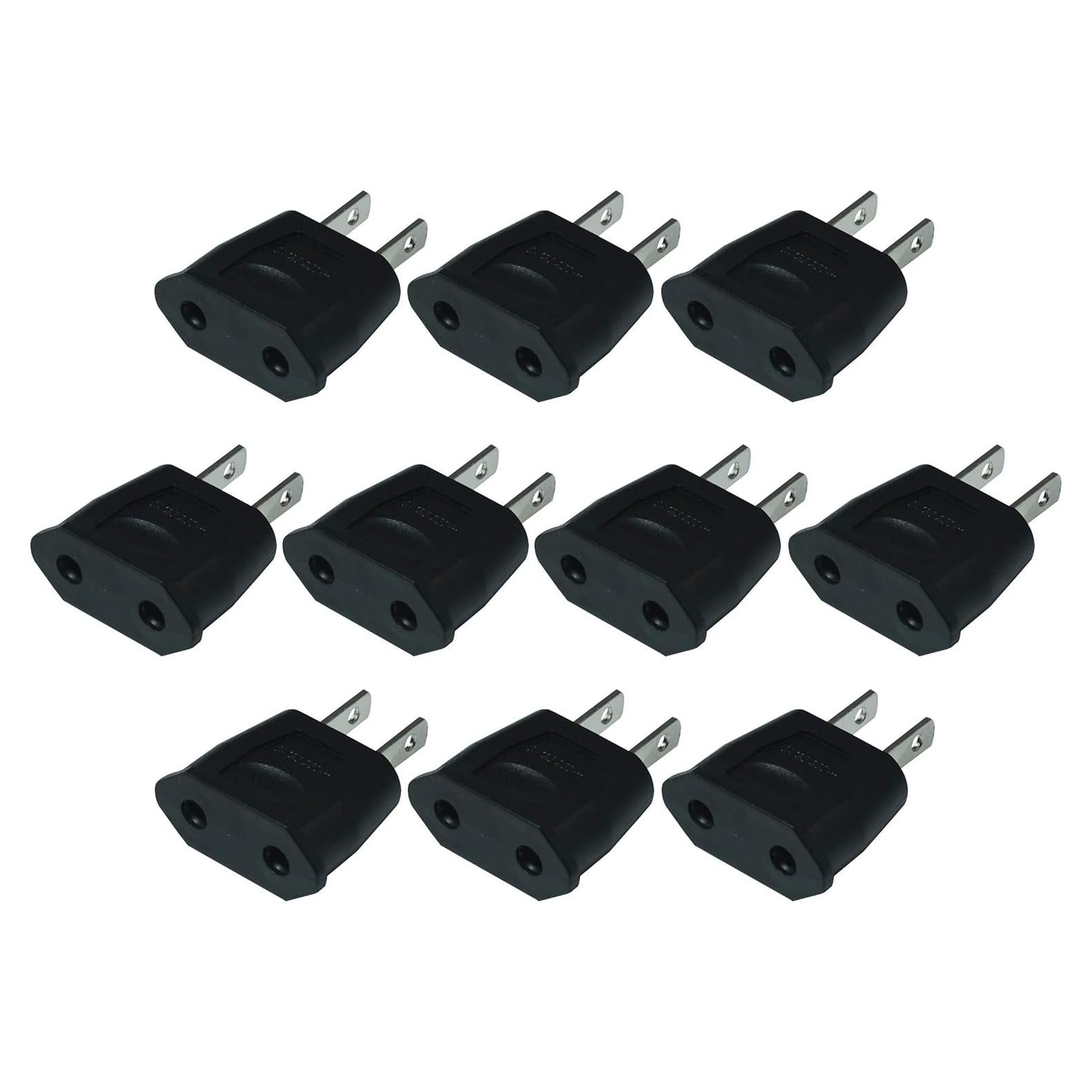 Adaptador de Enchufe de Europa a EE. UU. FILSHU - 10 PCS