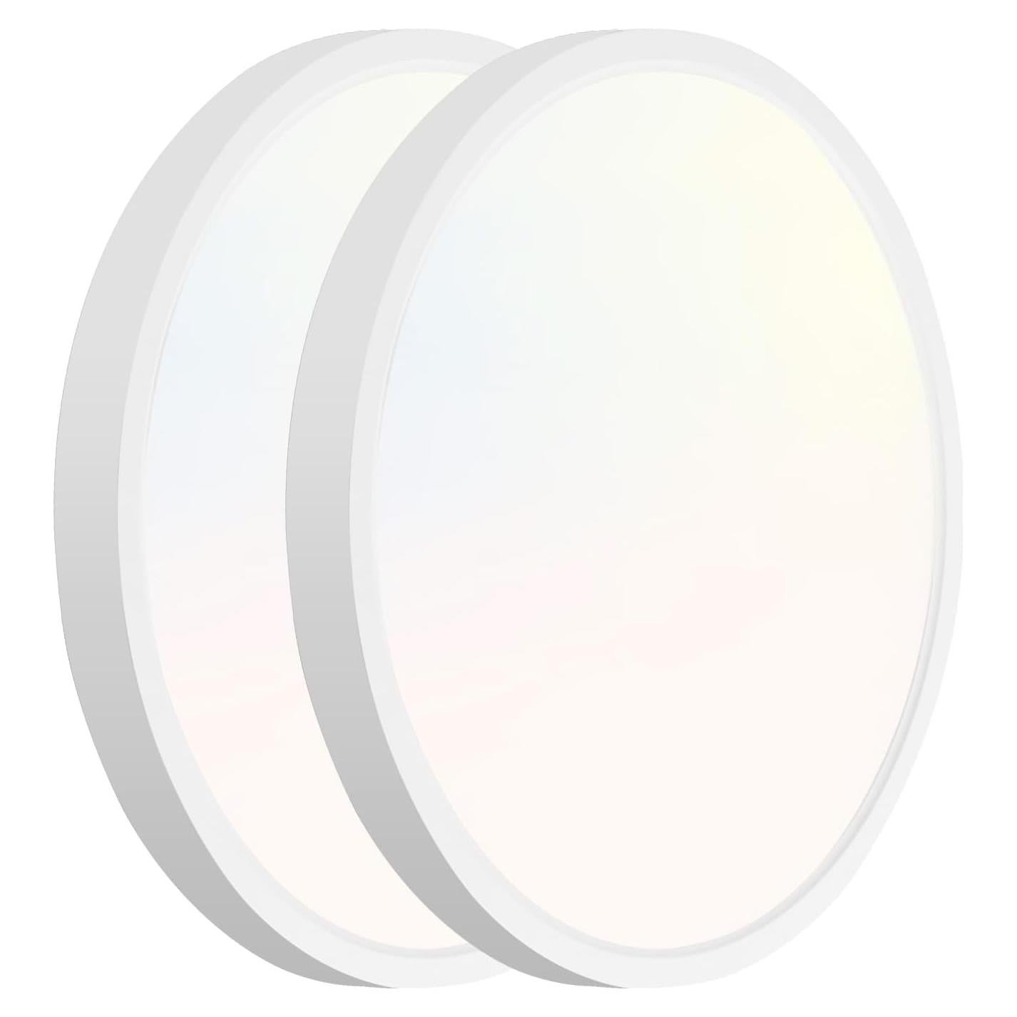 Luz LED Redonda Plana Hykolity 18W 1800LM 3CCT 22.86cm Blanca