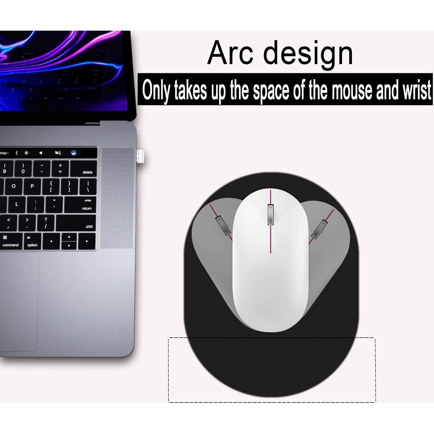 Alfombrilla de Ratón GZXHS Negra 14.5x19.5cm Impermeable