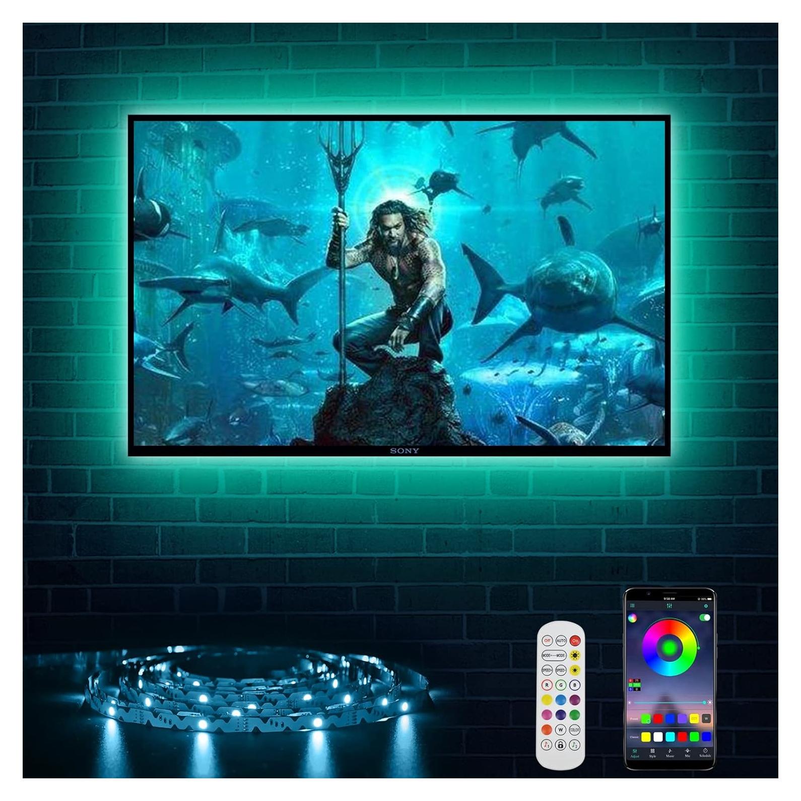 Tira de luces LED RGB para TV ZHIGUANGZHIN 3M con control remoto