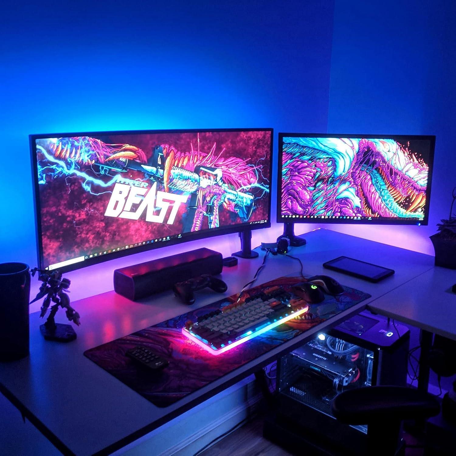 Tira de luces LED RGB para TV ZHIGUANGZHIN 3M con control remoto