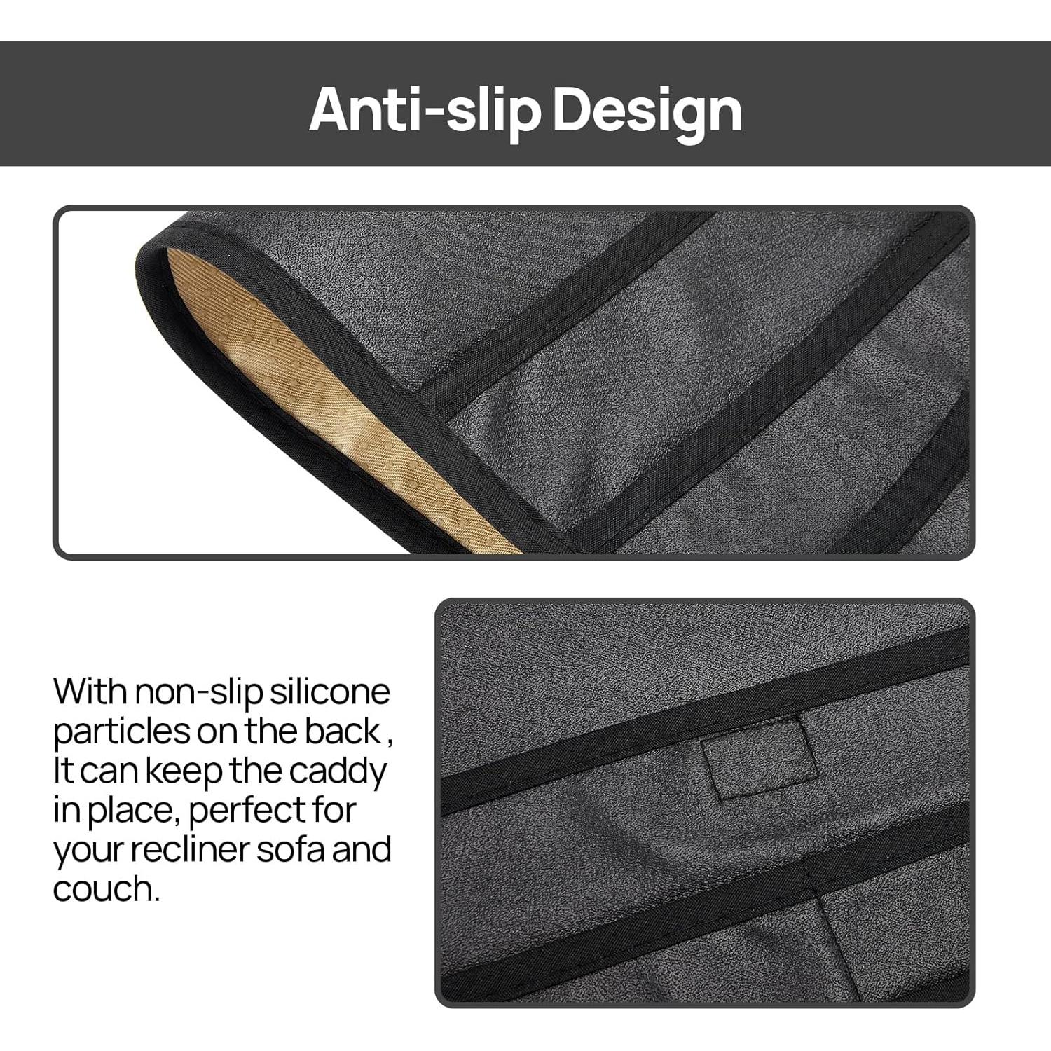 Organizador de Control Remoto Teniux de Cuero Sintético 6 Bolsillos