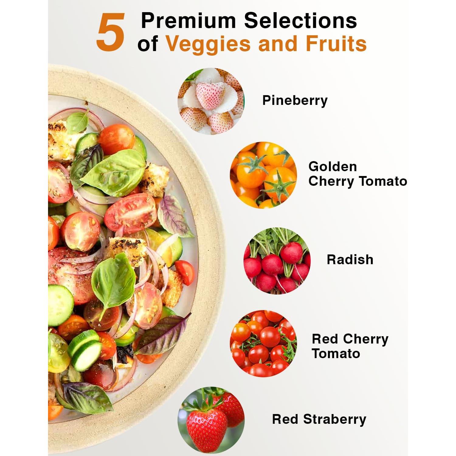 Kit de 7 cápsulas de semillas hidropónicas apoloseedic