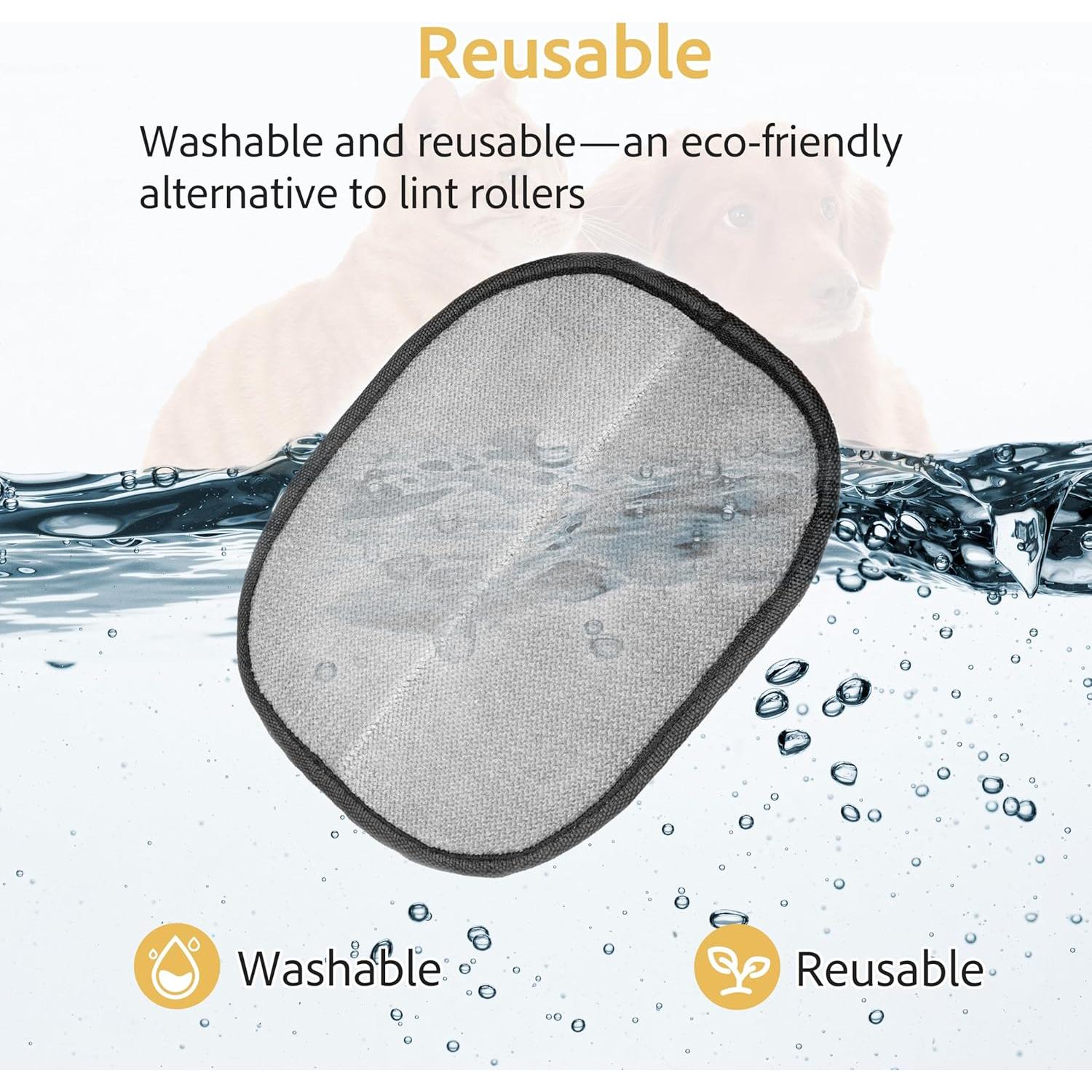 Guante Removedor de Pelo de Mascota Ekoo 2 Pcs - Electroestático