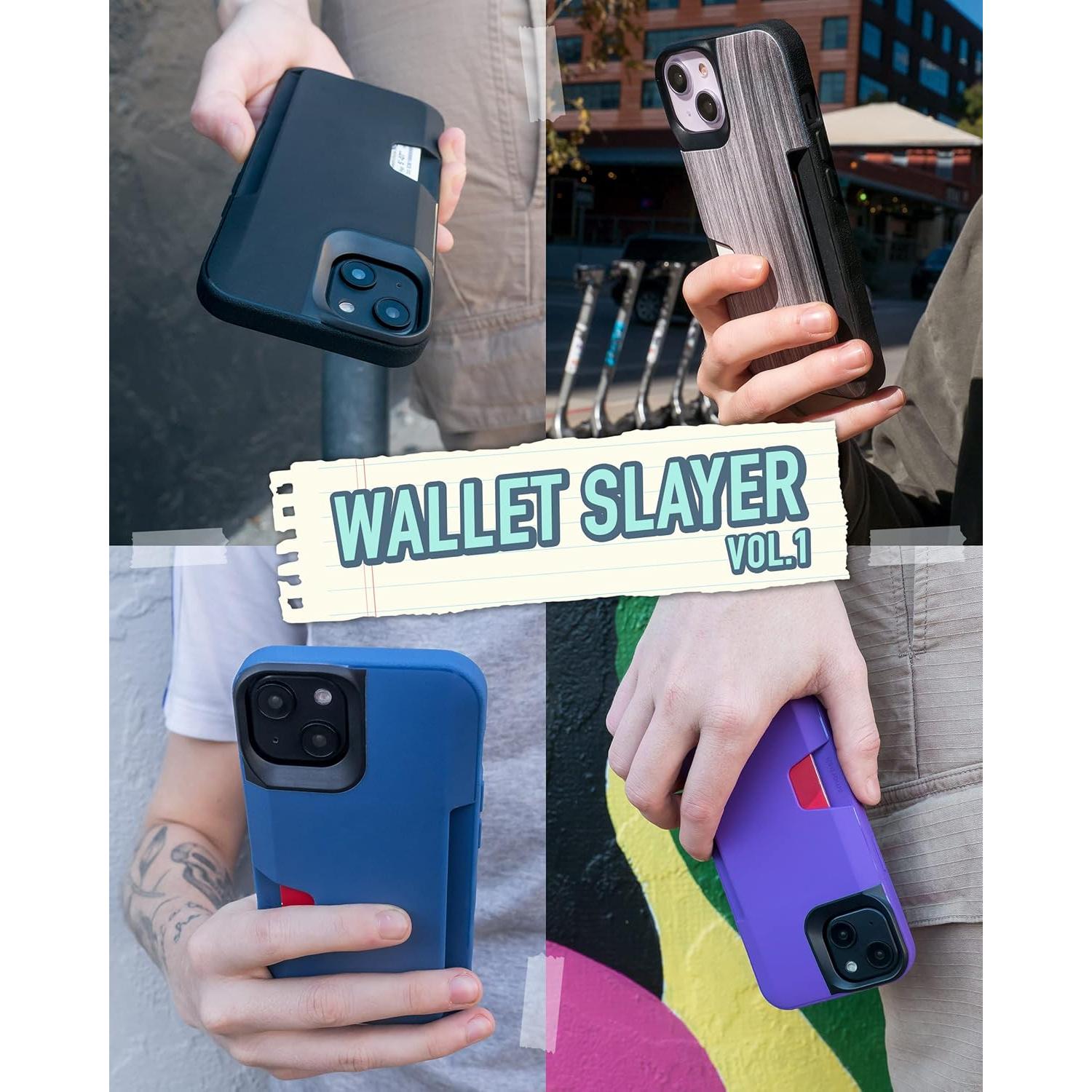 Funda Smartish para iPhone 14 - Asesino de Cartera Negra