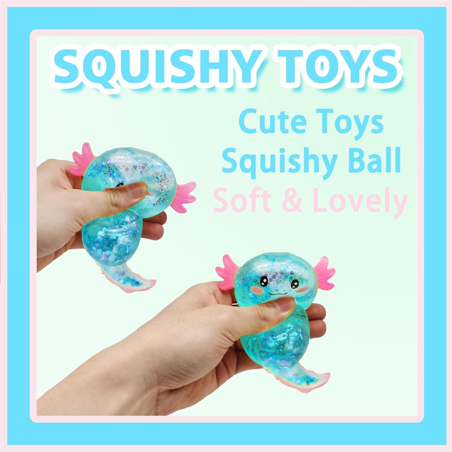 Pelota Antiestrés Axolotl ZTATU Azul 5x5x6.86 cm