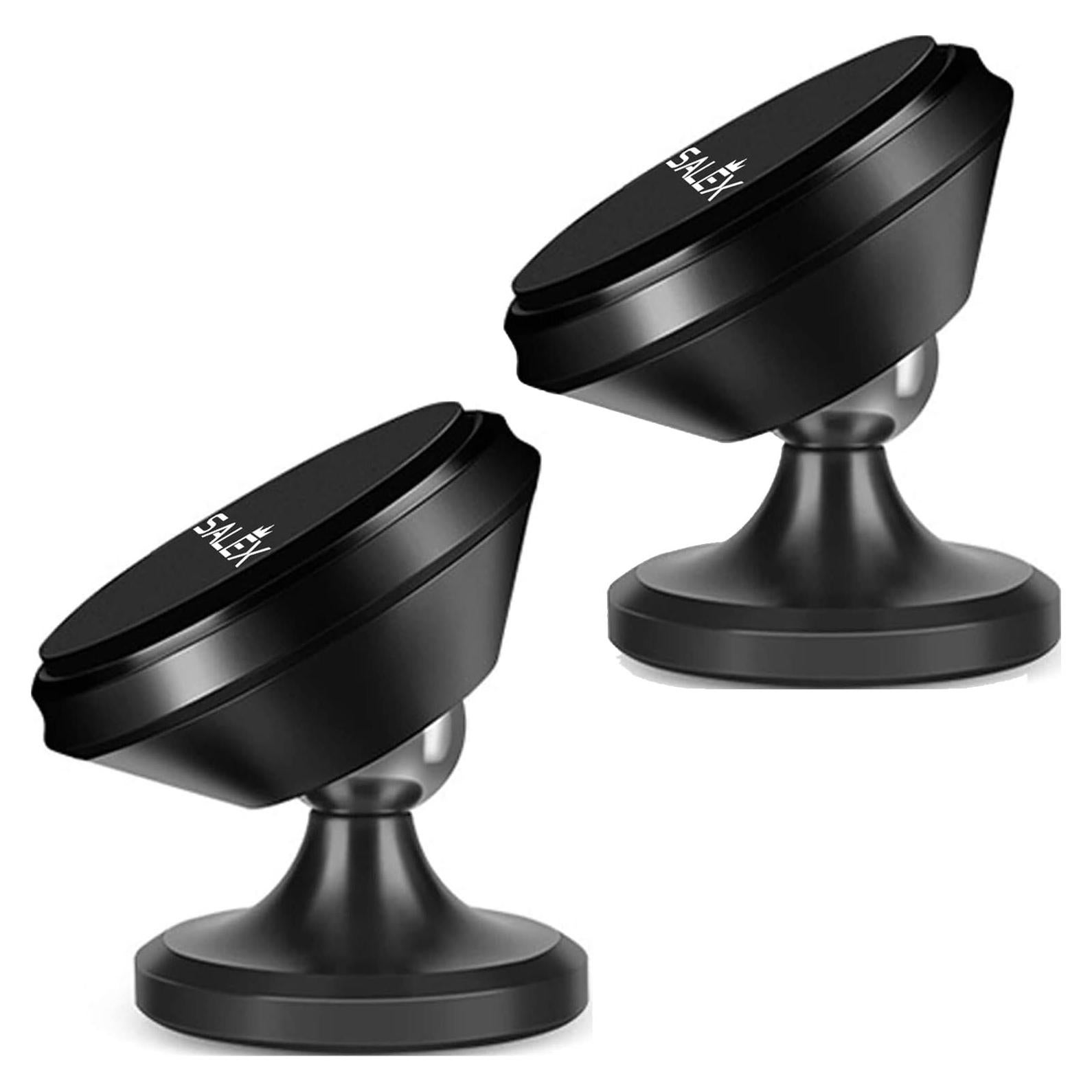 Soporte Magnético SALEX para Teléfono de Coche 2 Paquete Negro