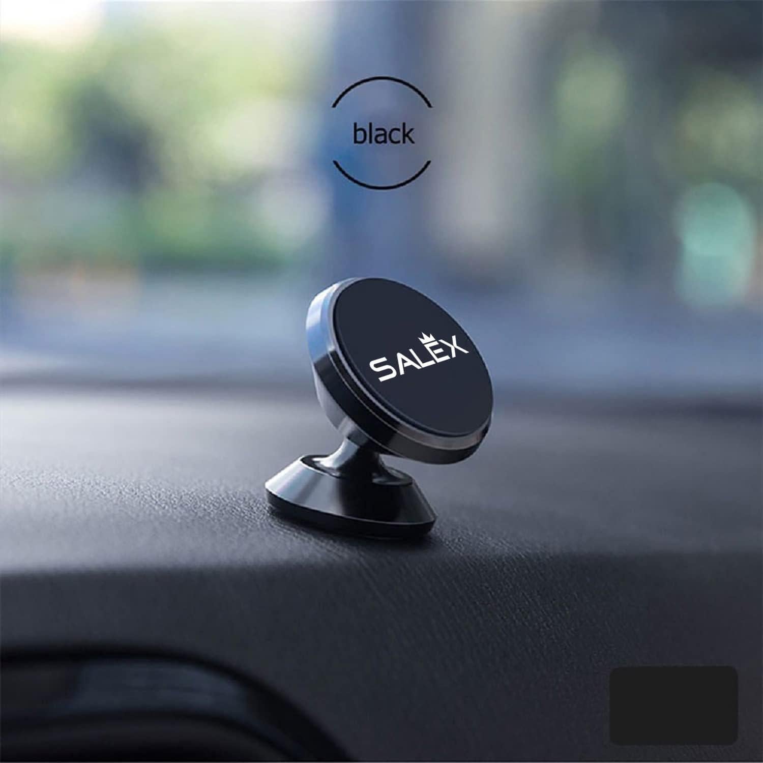 Soporte Magnético SALEX para Teléfono de Coche 2 Paquete Negro