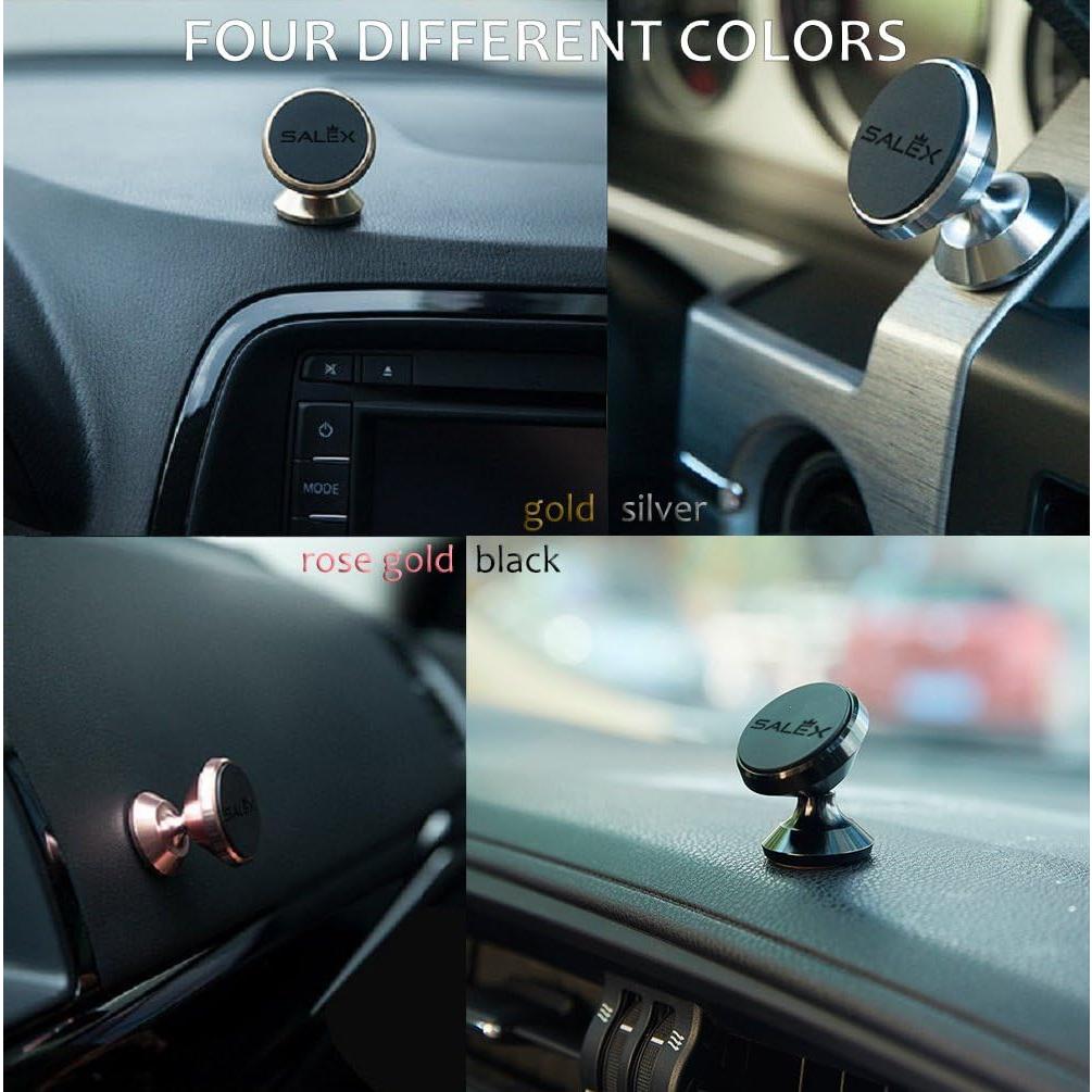 Soporte Magnético SALEX para Teléfono de Coche 2 Paquete Negro