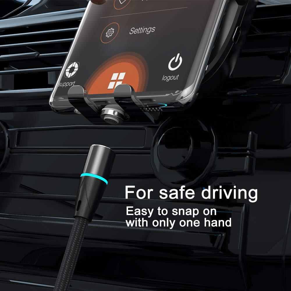 Cable de Carga Magnético N. NETDOT 30.48cm 18W USB-C y Micro-USB