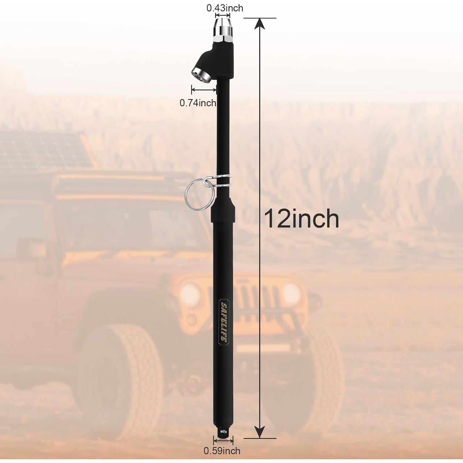 Medidor de Presión de Neumáticos SAFELIFE 10-150 PSI Doble Cabeza