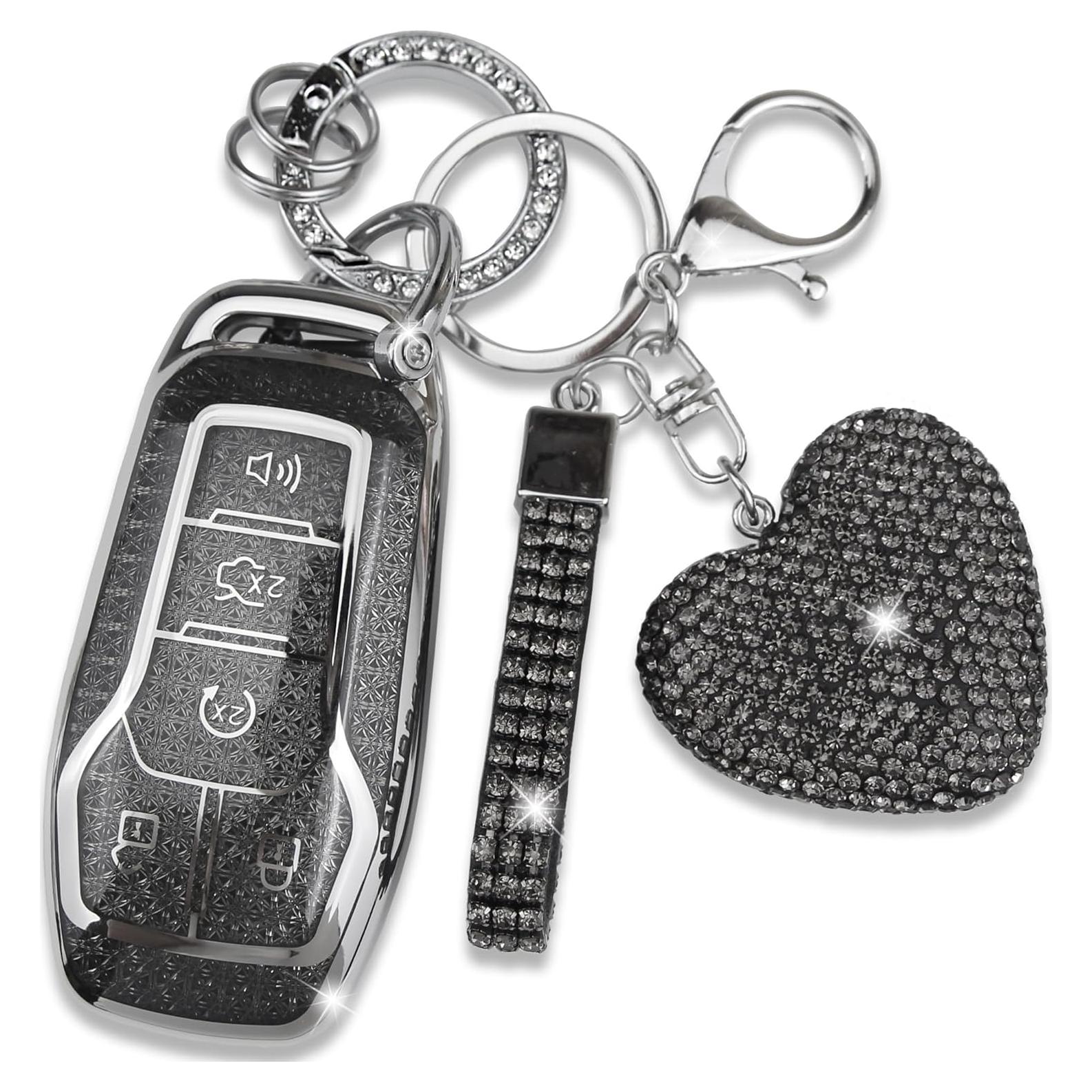 Cubierta de llavero Simocky para Ford 5 botones - Negro