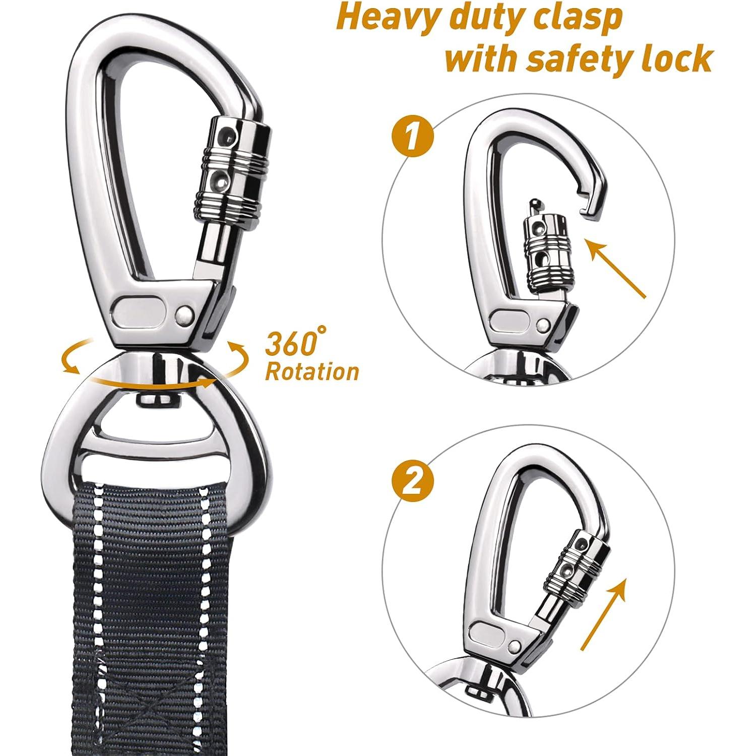 Correa Táctica para Perros AUBELL Bungee 1.22-1.83m Reflectante