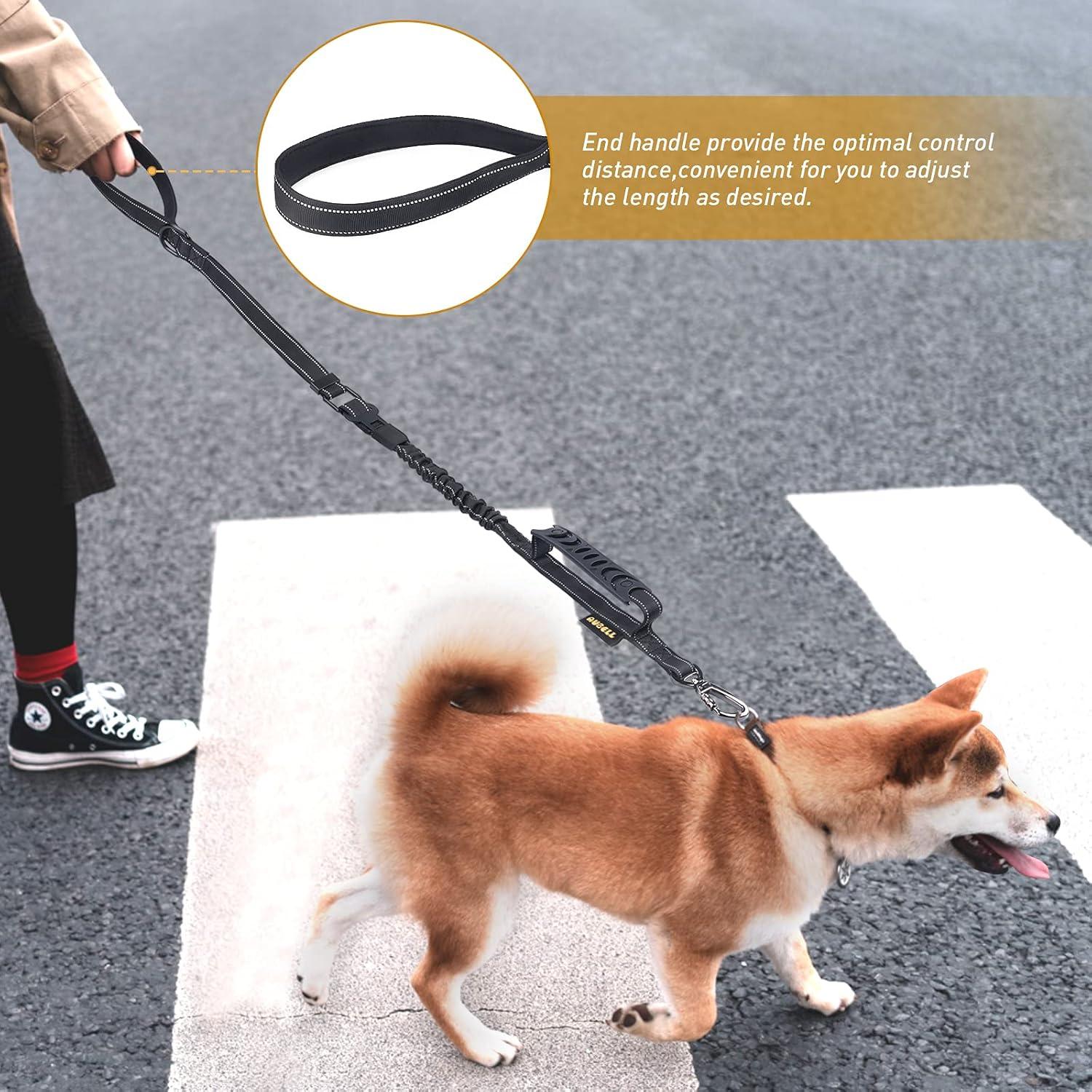 Correa Táctica para Perros AUBELL Bungee 1.22-1.83m Reflectante