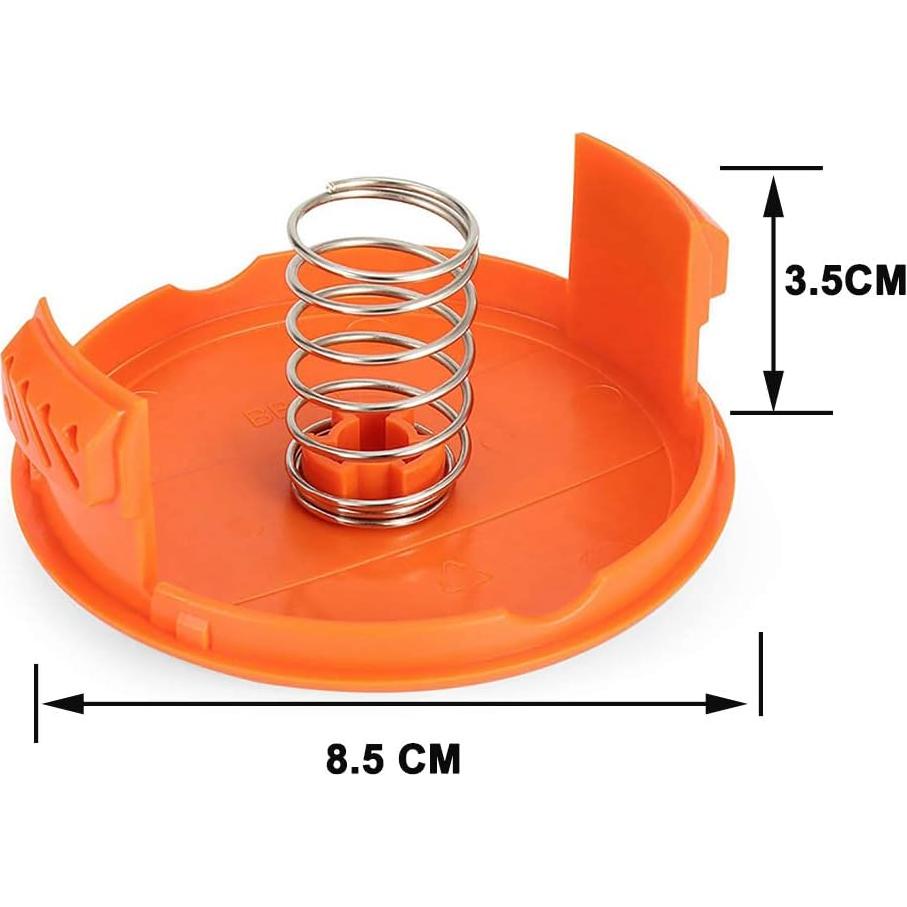 Paquete de 4 tapas de repuesto Black Decker para recortadora